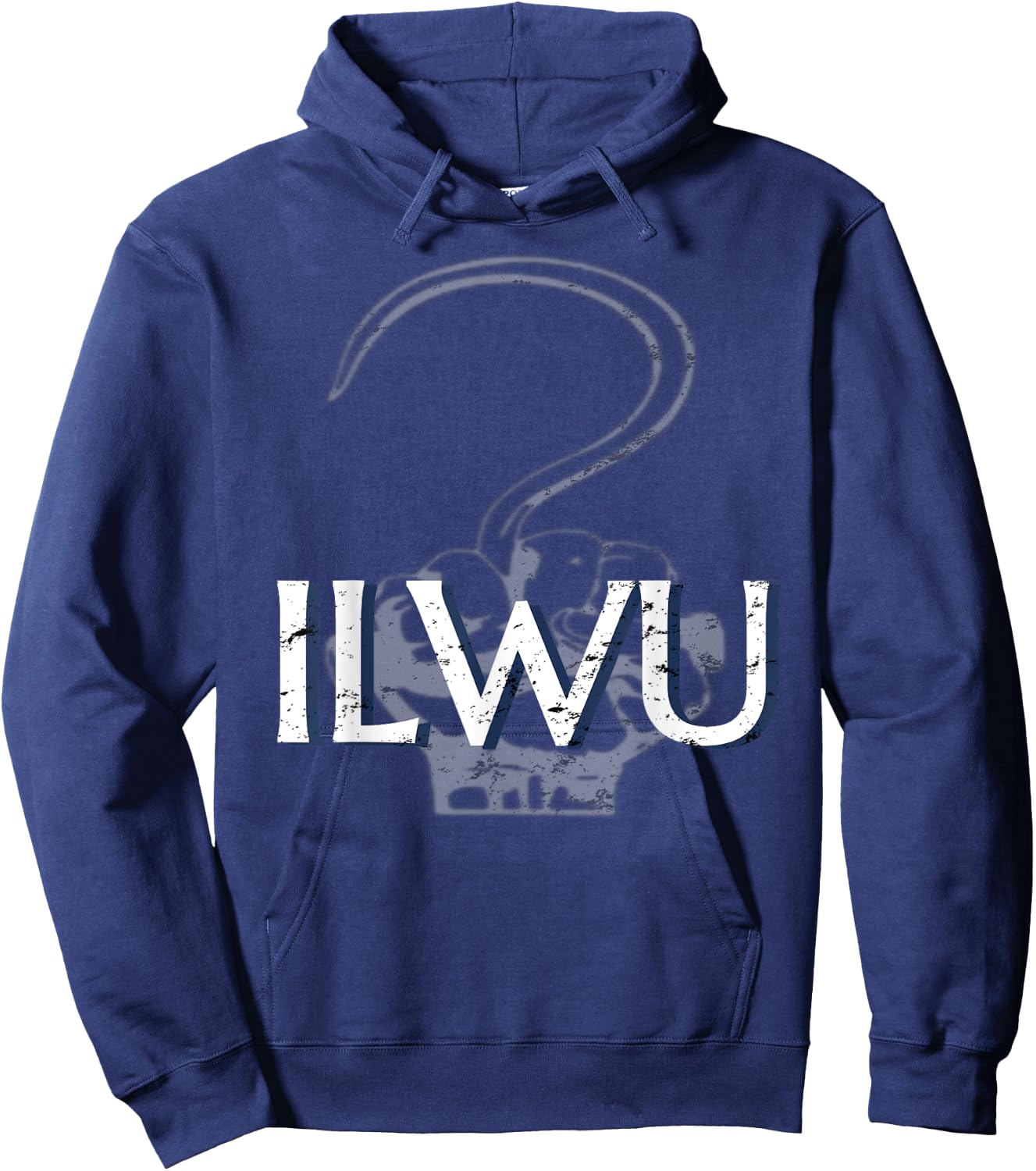 ILWU Longshoreman Cargo Hook Fist Hoodie - Hoodie | Navy