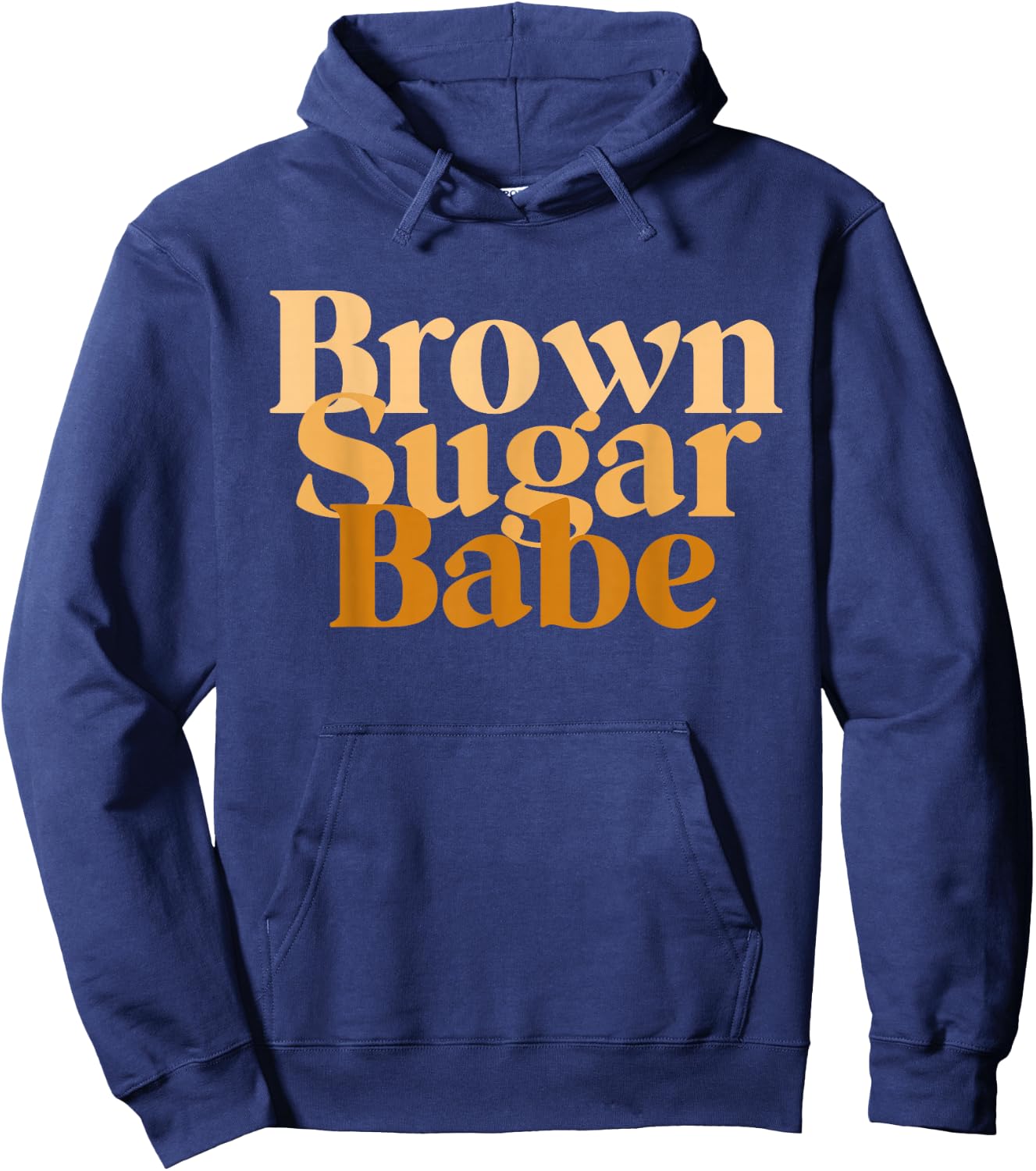 Brown Sugar Babe Proud Black Women's African Pride Hoodie - Hoodie | Navy