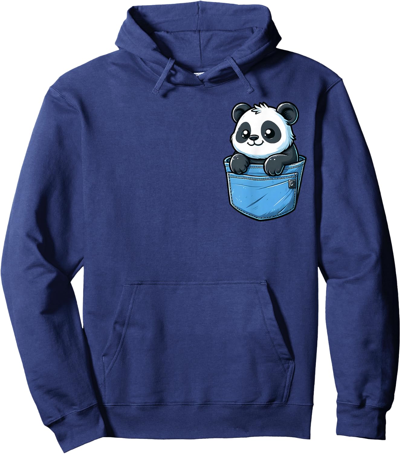 Adorable Panda in Pocket for Kids, Boys, Girls, Women Hoodie - Hoodie | Navy