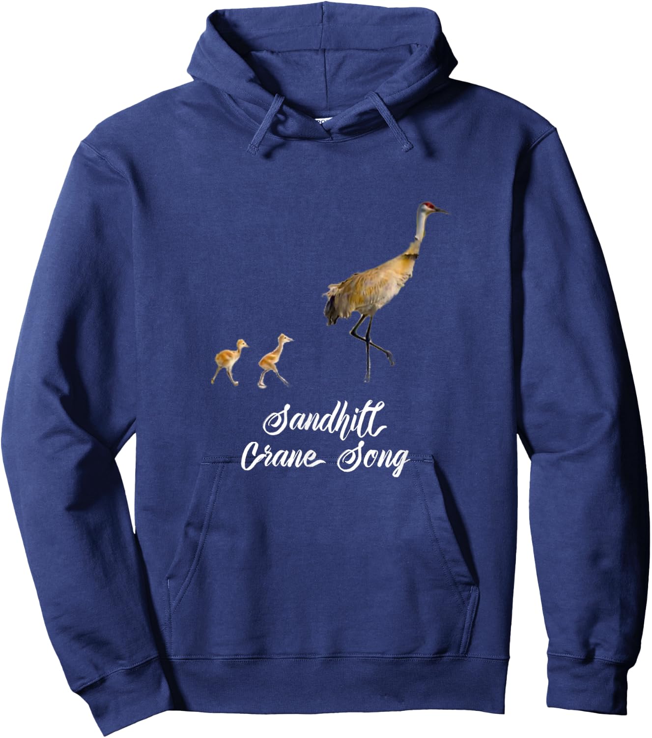 Sandhill Crane Song Design Hoodie - Hoodie | Navy