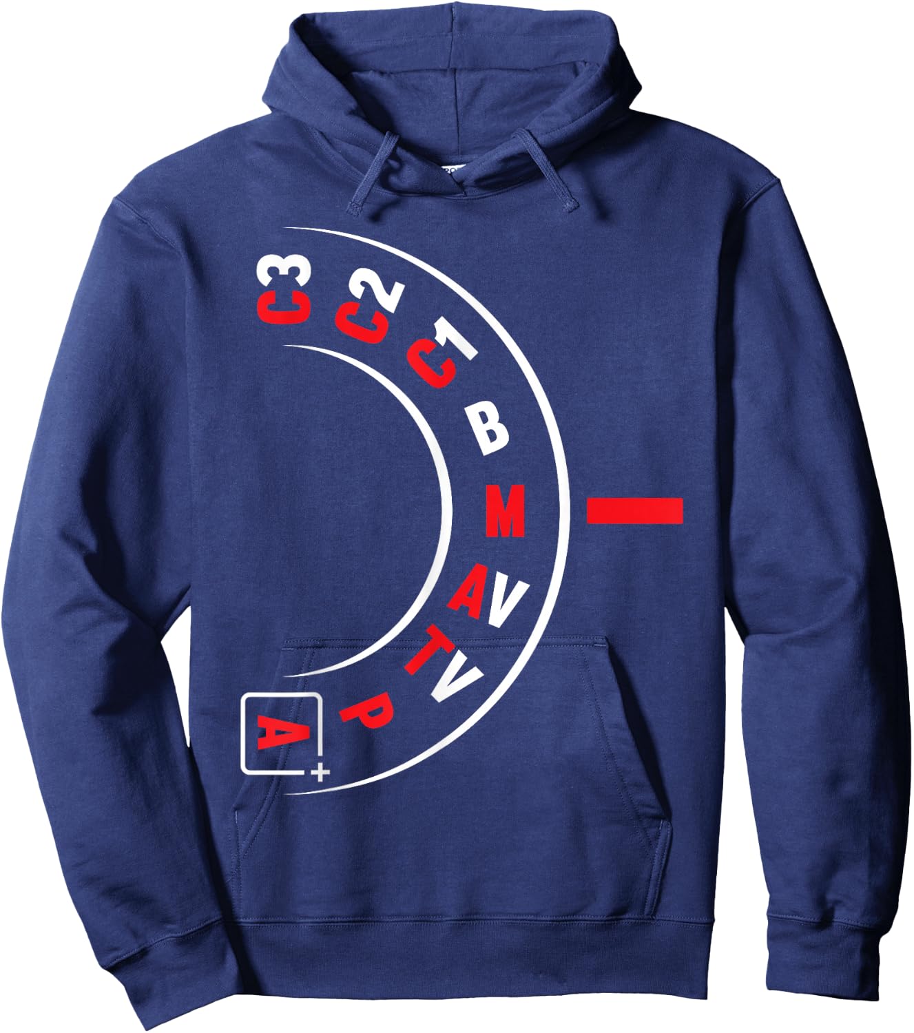 Funny Photographer Camera Lens Photography Photo Gift Hoodie - Hoodie | Navy