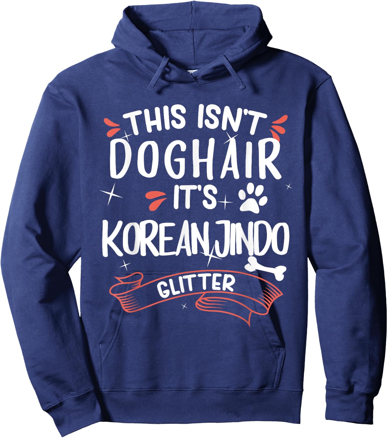 Korean Jindo Shirt Men Women Dog Mom Dog Lover Hoodie - Hoodie | Navy