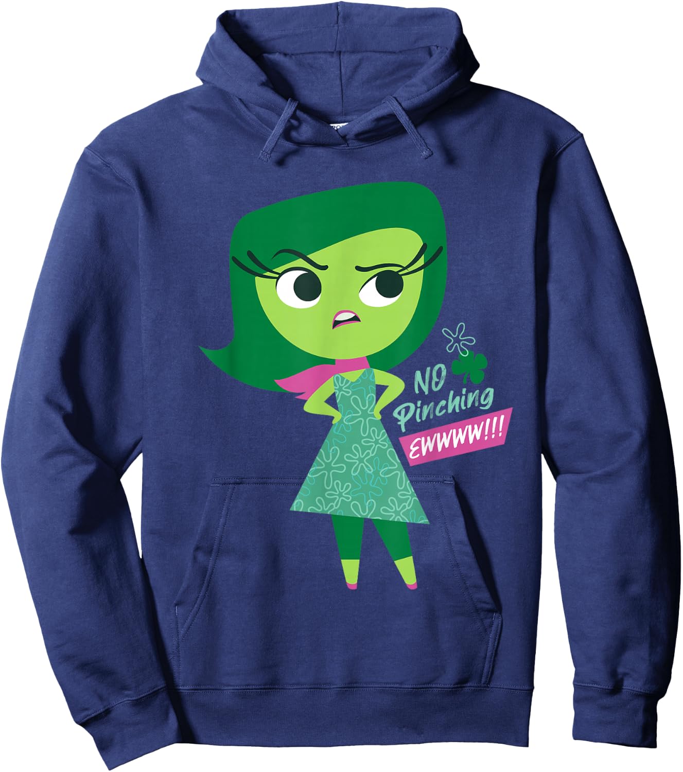 Disney & Pixar’s Inside Out Ew No Pinching St. Patrick’s Day Hoodie - Hoodie | Navy