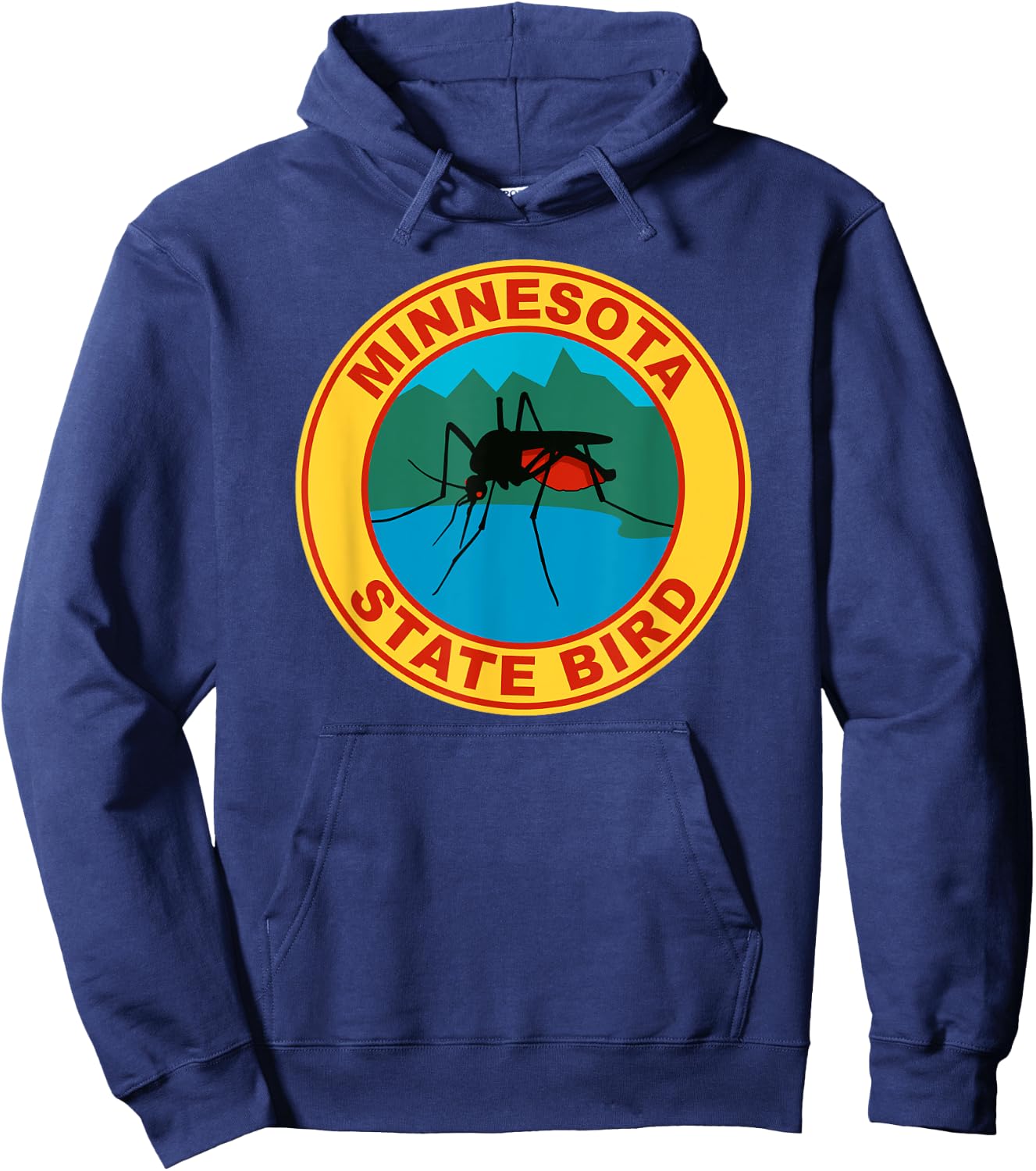 Funny Minnesota Mosquito State Bird Hoodie - Hoodie | Navy