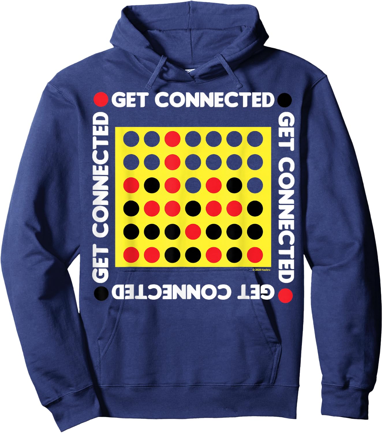 Connect Four Game Box Up Hoodie - Hoodie | Navy