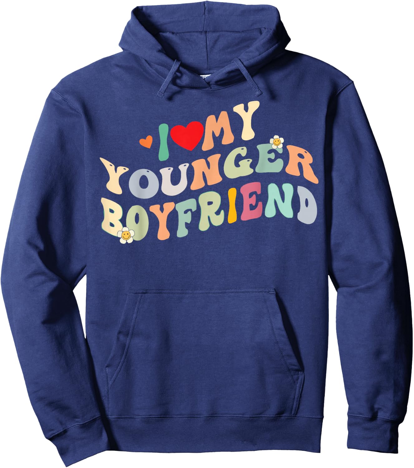 I Love My Younger Boyfriend I Heart My Younger Boyfriend BF Hoodie - Hoodie | Navy