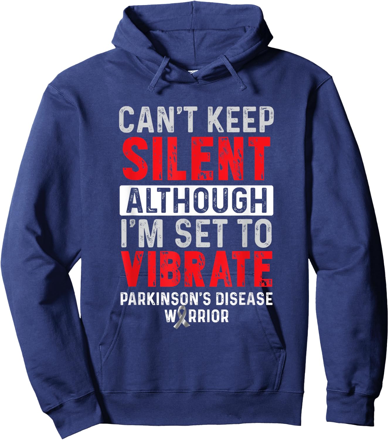 Parkinsons Disease Awareness Warrior Survivor Hoodie - Hoodie | Navy