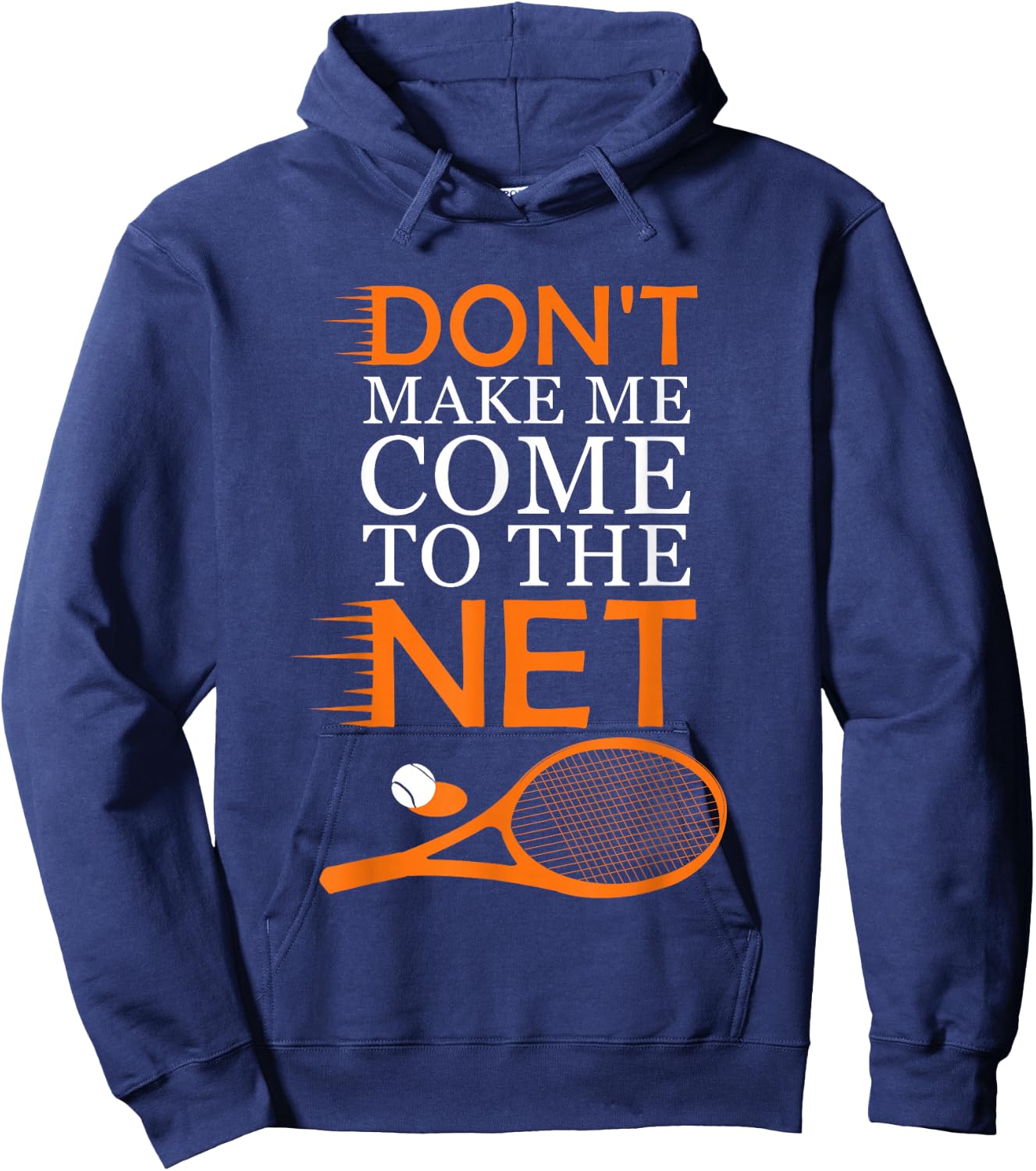 Funny Tennis Player Racket Ball Game Gag Gift Men Women Kids Hoodie - Hoodie | Navy