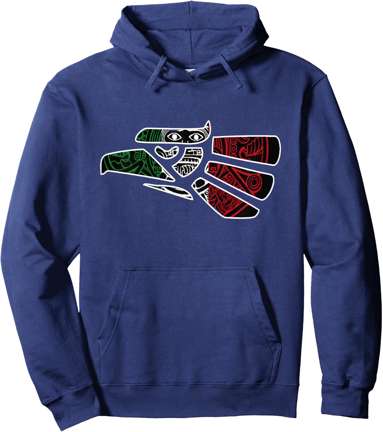 Hecho En Mexico Aztec Calendar Mexican Eagle Hoodie - Hoodie | Navy
