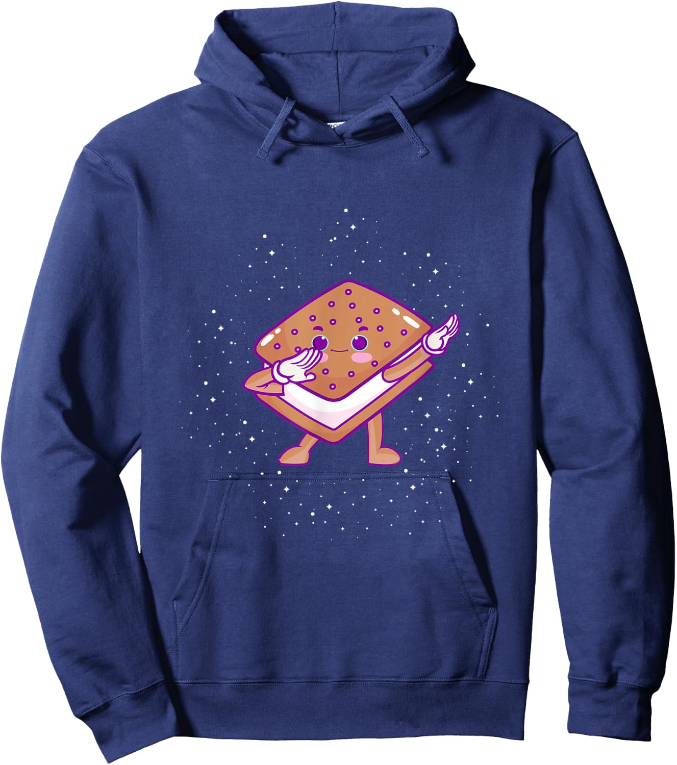 Dabbing Ice Cream Sandwich Shirt Cute Ice Cream Dabbing Hoodie - Hoodie | Navy