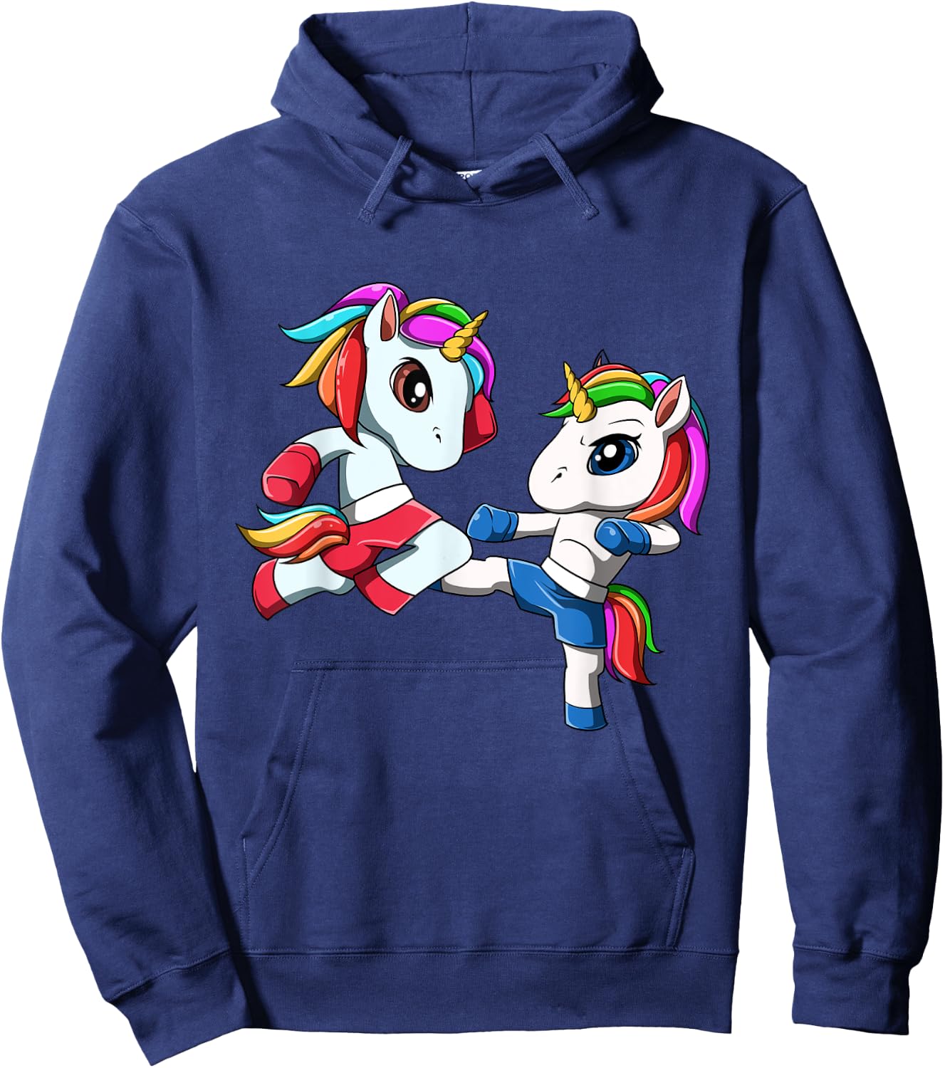 Unicorn Muay Thai - Thai Boxing and Kickboxing Gift Hoodie - Hoodie | Navy