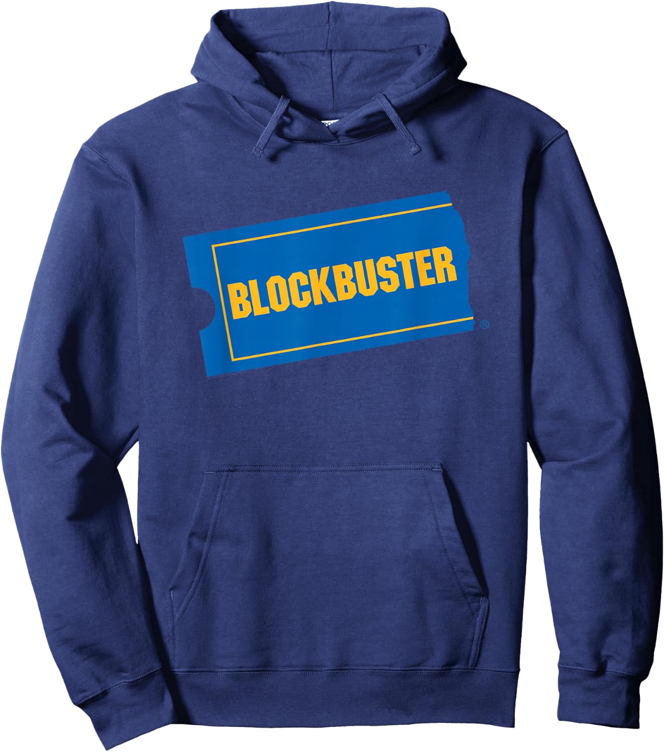 Blockbuster Be Kind. Rewind. Front & Back Retro Video Rental Hoodie - Hoodie | Navy