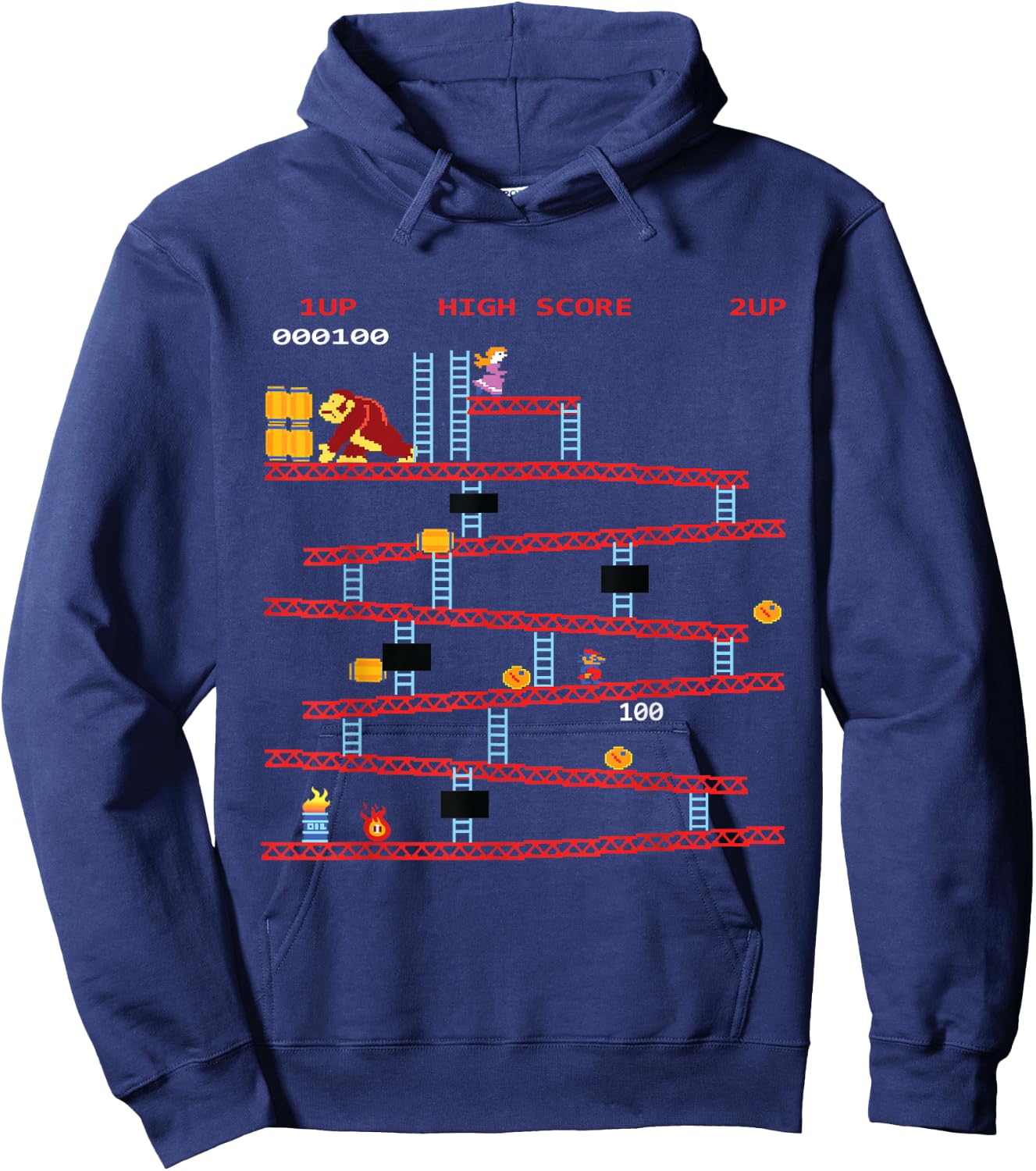 Gaming Arcade Retro Video Game Console Vintage Gamer Gifts Hoodie - Hoodie | Navy