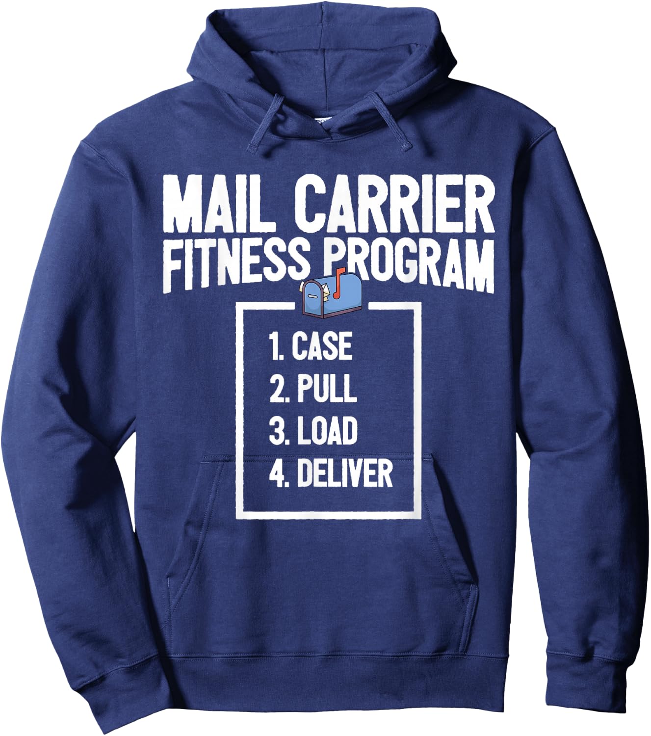 Funny Mail Carrier Mailman I Fitness Programm Postman Hoodie - Hoodie | Navy
