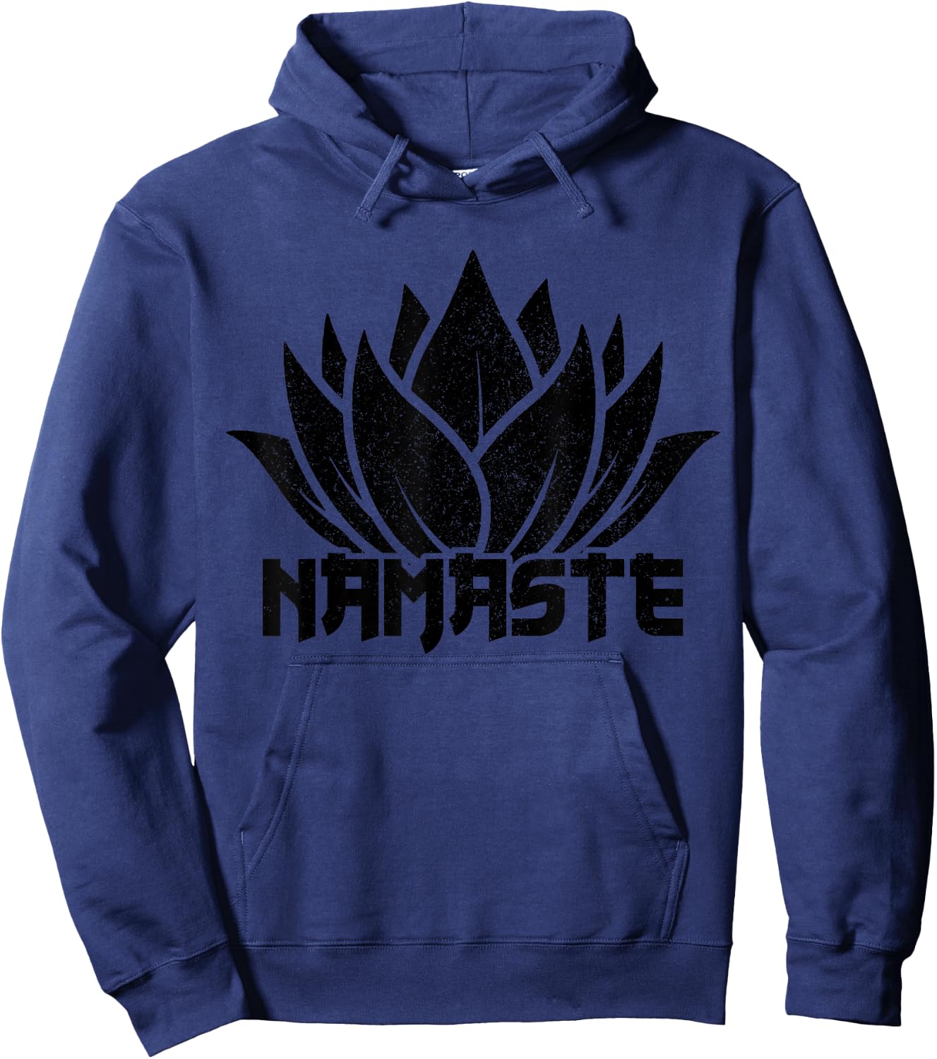 Yoga Namaste Lotus Flower Yogi Gift Hoodie - Hoodie | Navy