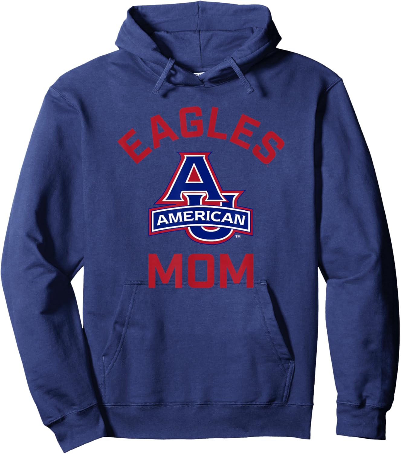 American University AU Eagles Arched Mom Hoodie - Hoodie | Navy