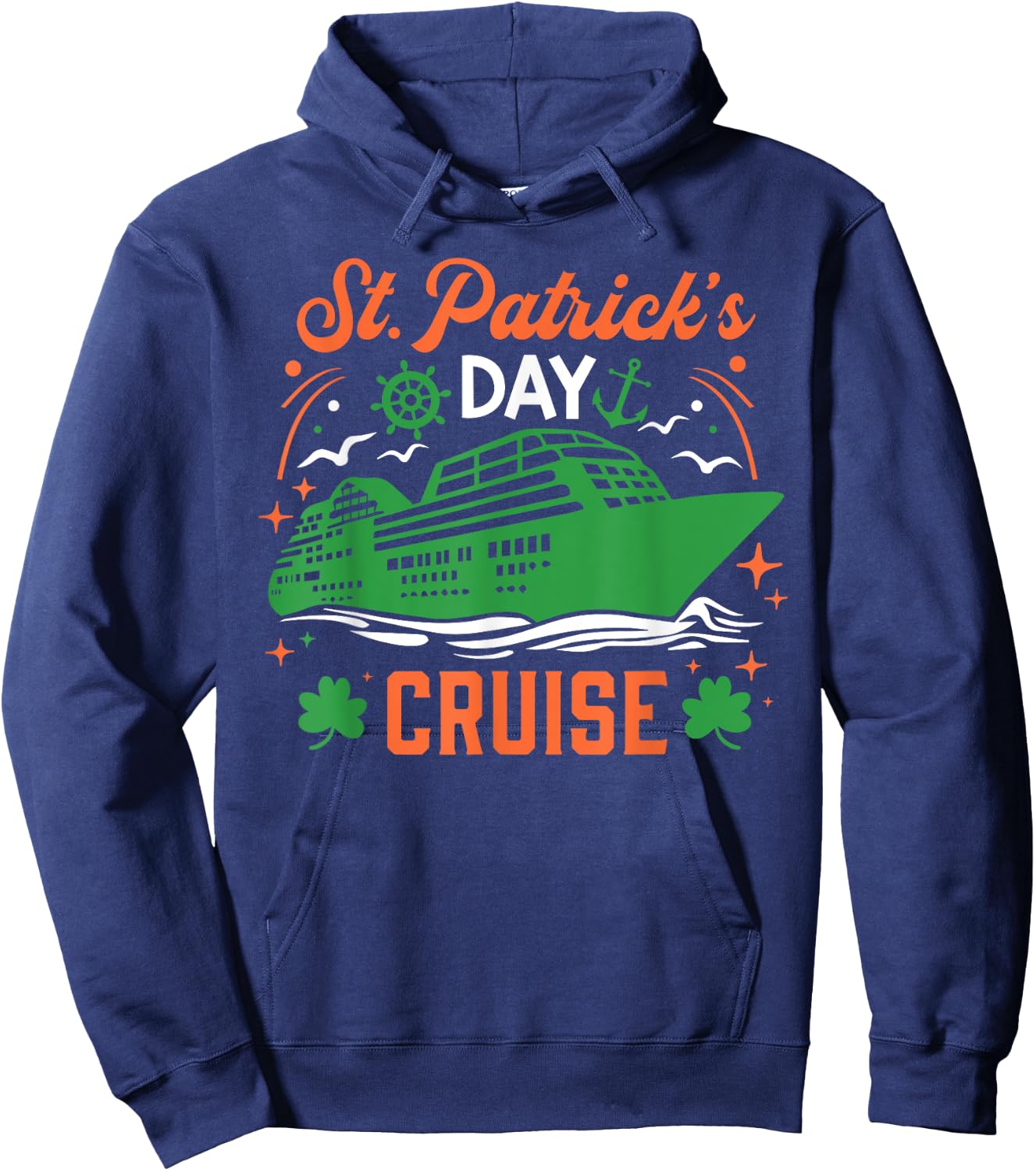St. Patrick's Day Cruise Vacation Cruising Ship Matching Hoodie - Hoodie | Navy