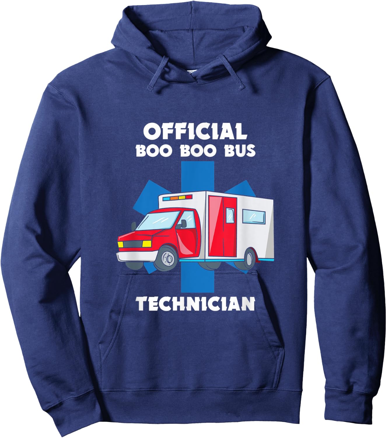Paramedic Boo Boo Bus EMT Ambulance EMS Hoodie - Hoodie | Navy