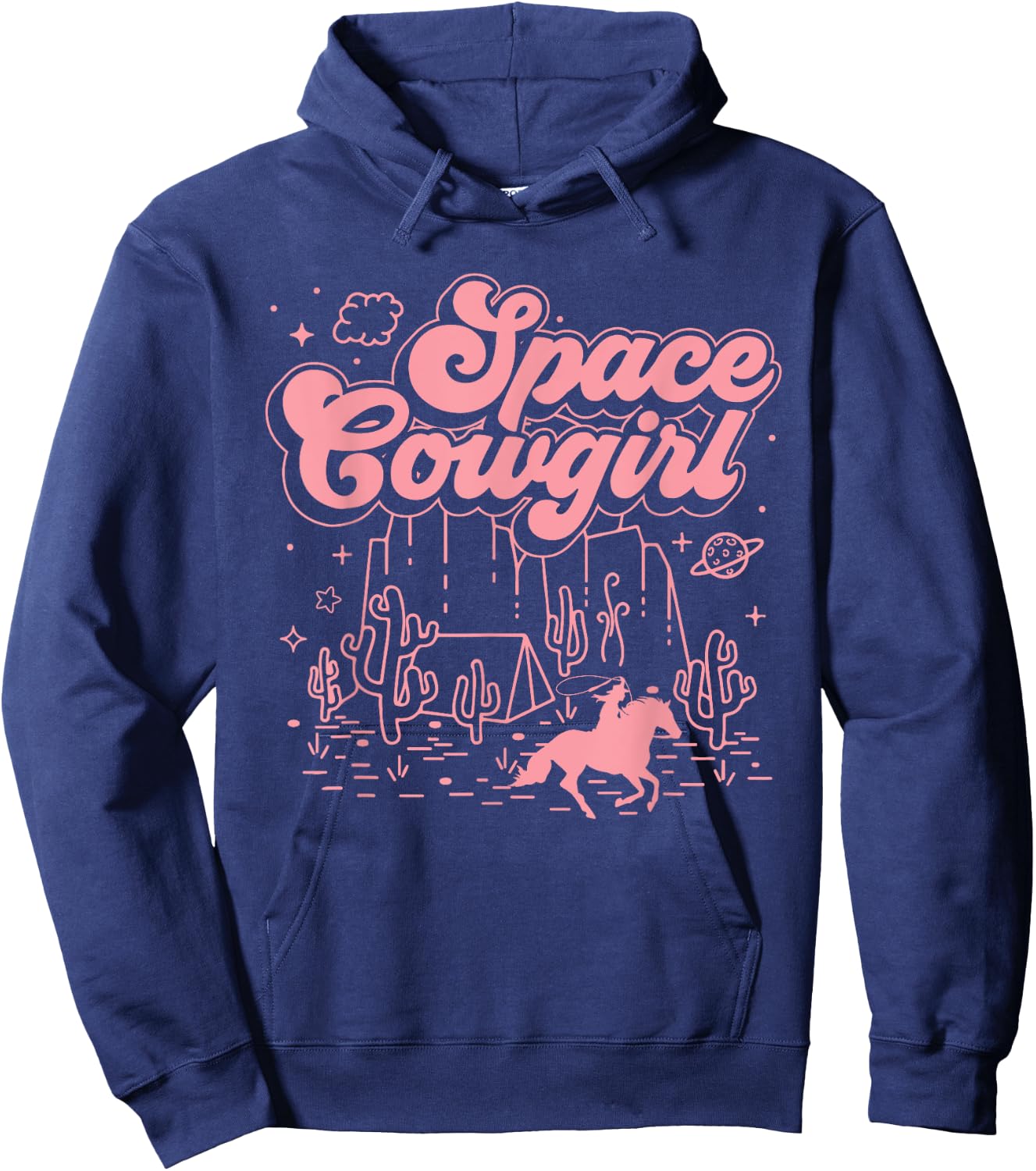 Space Cowgirls Shirt Bachelorette Party Rodeo Girls Women Hoodie - Hoodie | Navy