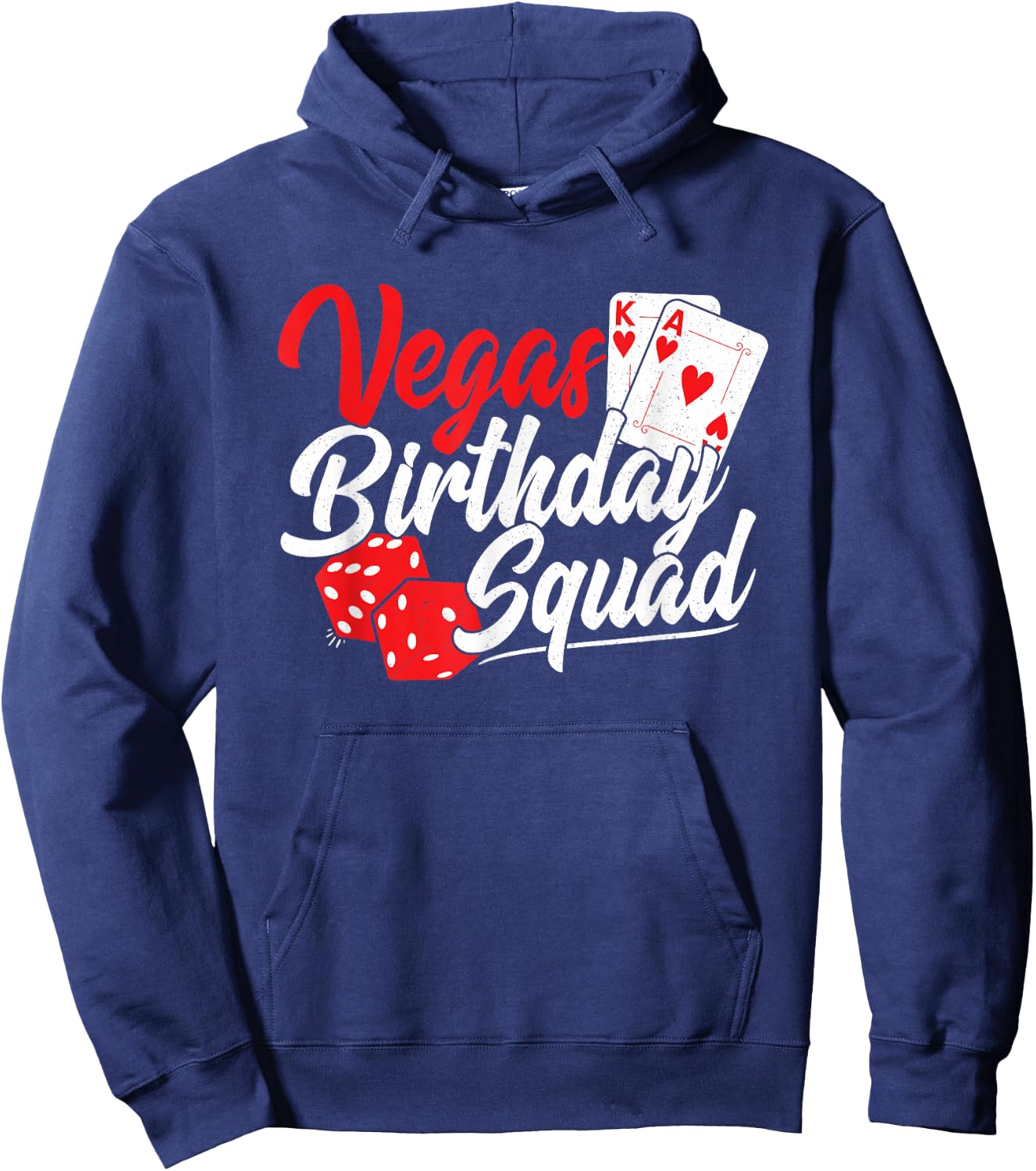 Las Vegas Birthday Party - Matching Vegas Birthday Squad Hoodie - Hoodie | Navy