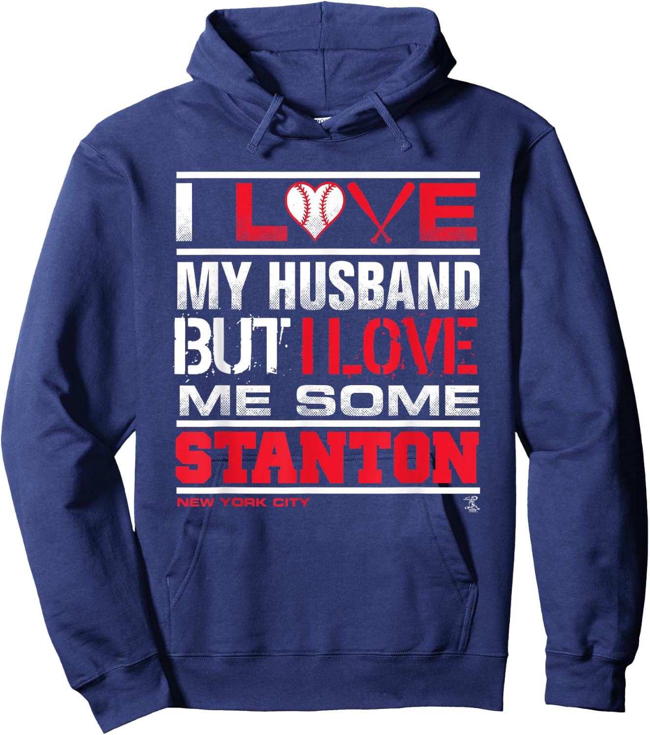 Giancarlo Stanton I Love My Husband Gameday Hoodie - Hoodie | Navy