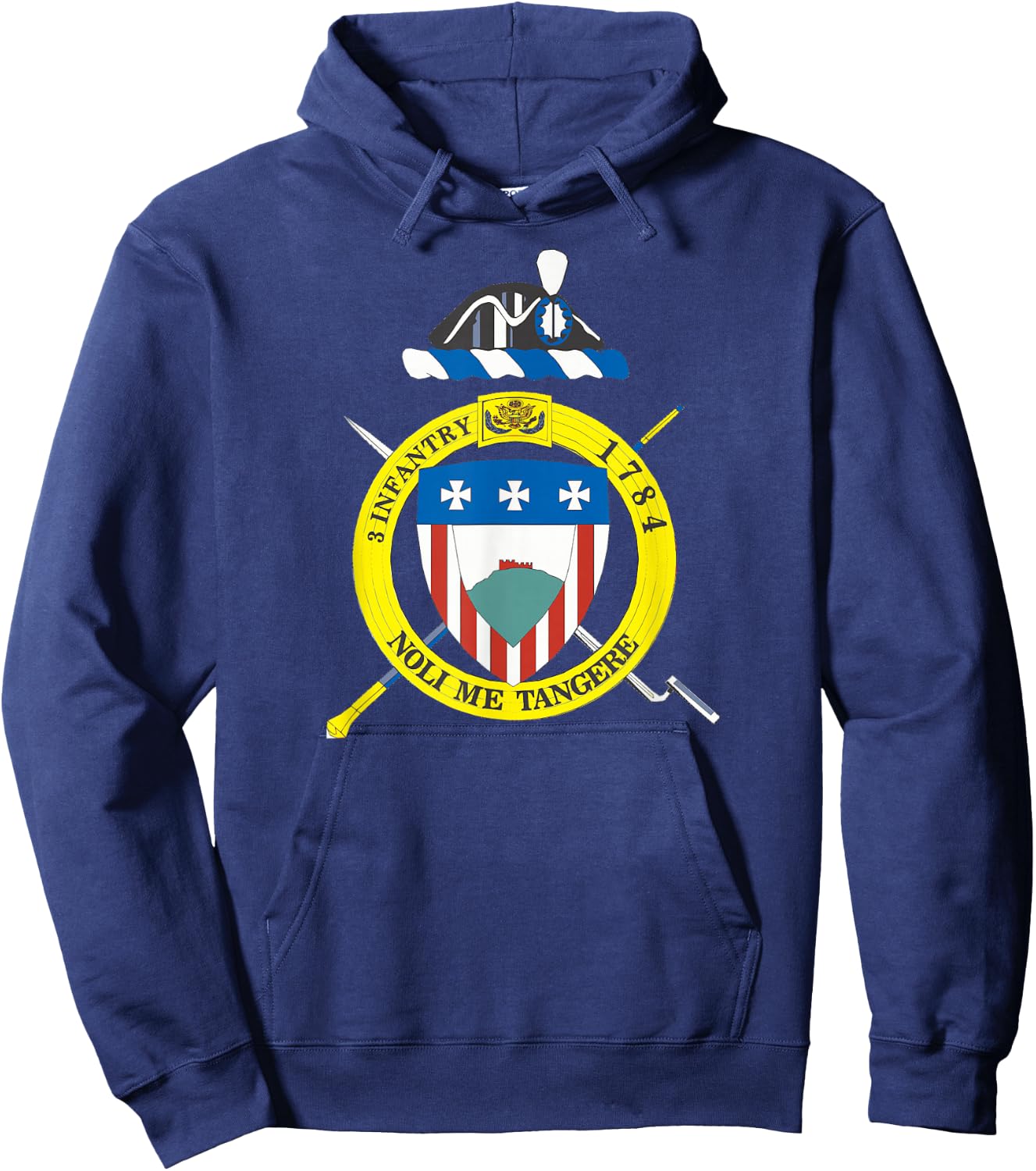 Old Guard 3rd Infantry Regiment Crest cen Hoodie - Hoodie | Navy