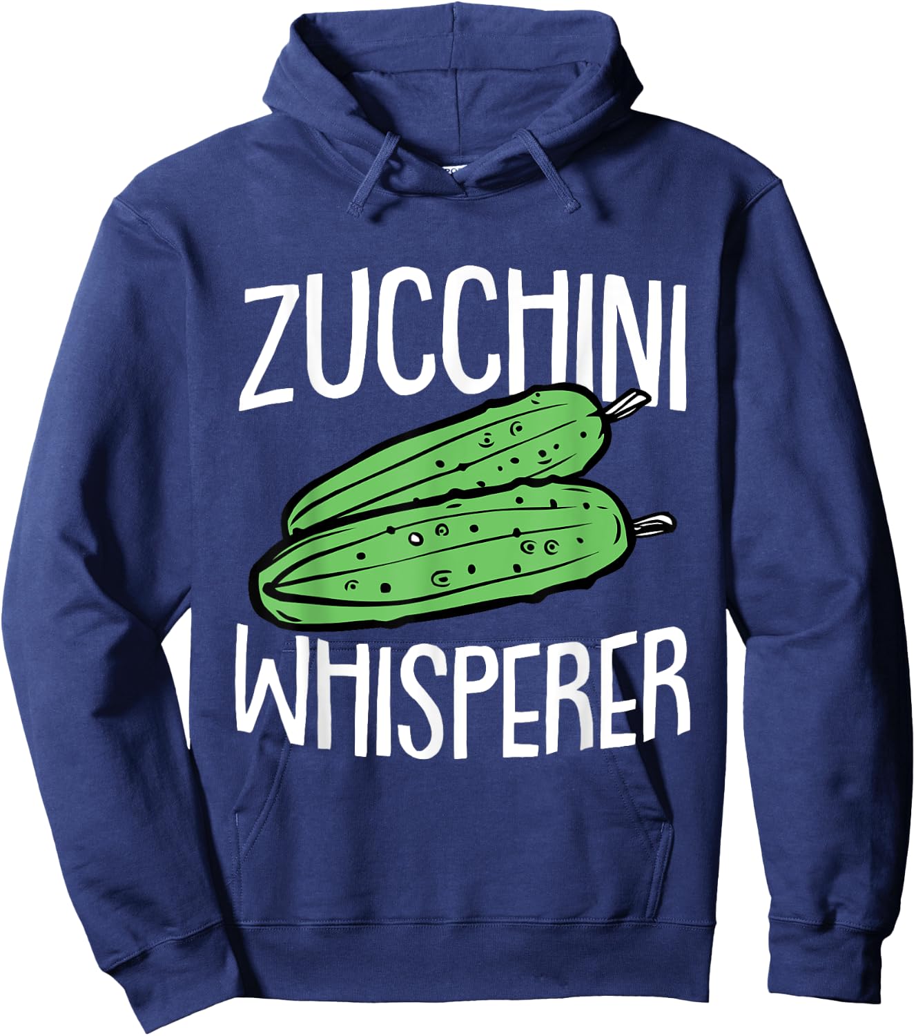 Zucchini Fathers Day Gardening Vegetarian Dad Papa Gardener Hoodie - Hoodie | Navy