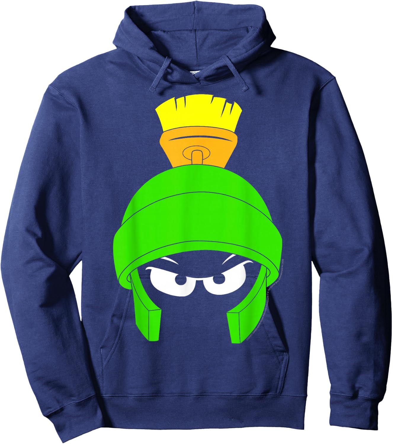 Looney Tunes Marvin The Martian Dark Big Face Hoodie - Hoodie | Navy