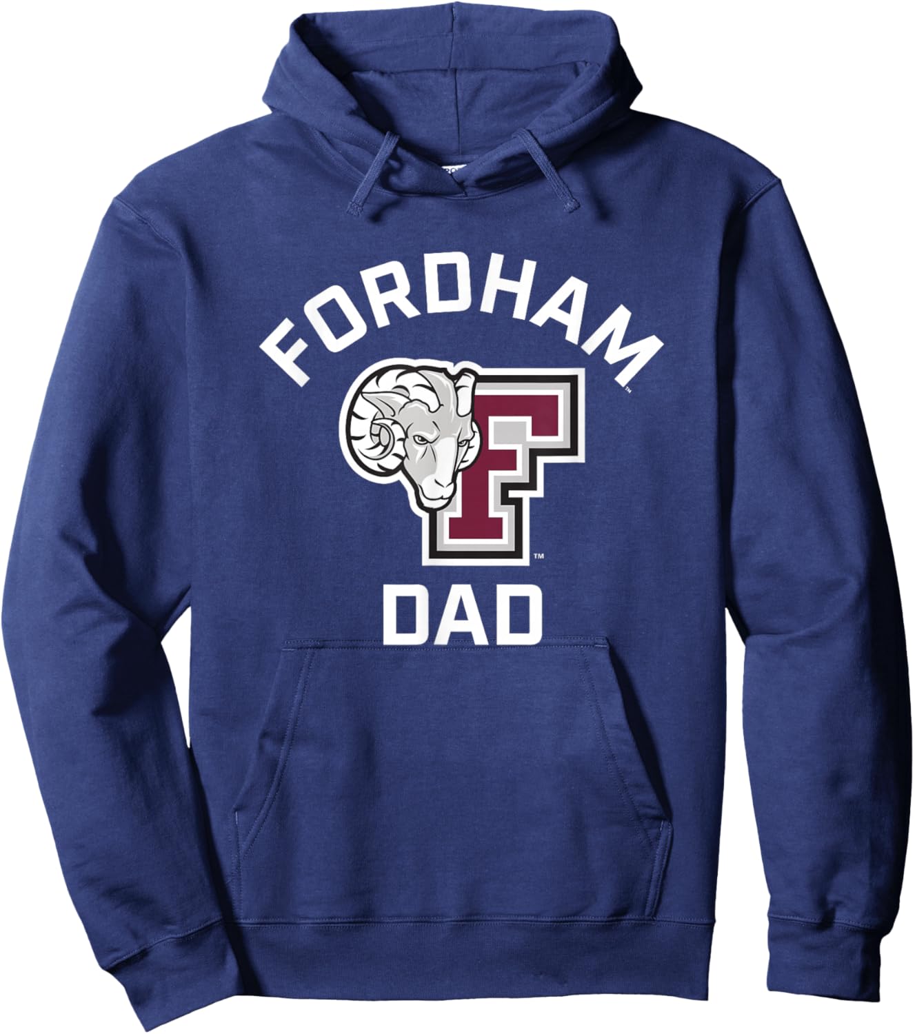 Fordham University Rams Arched Dad Hoodie - Hoodie | Navy