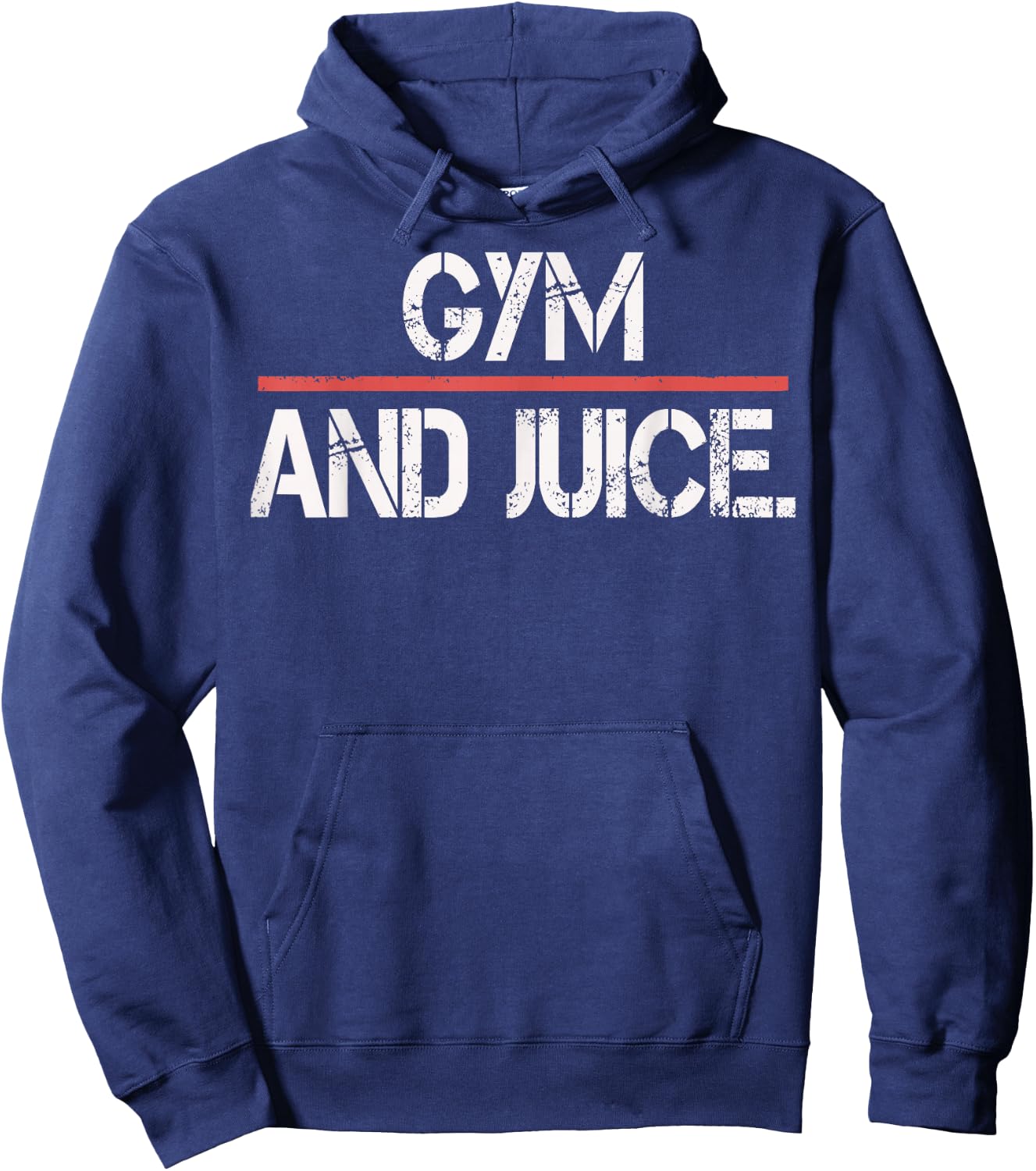 Gym Workout Shirt- Fitness Exercise Lover Gym And Juice Hoodie - Hoodie | Navy