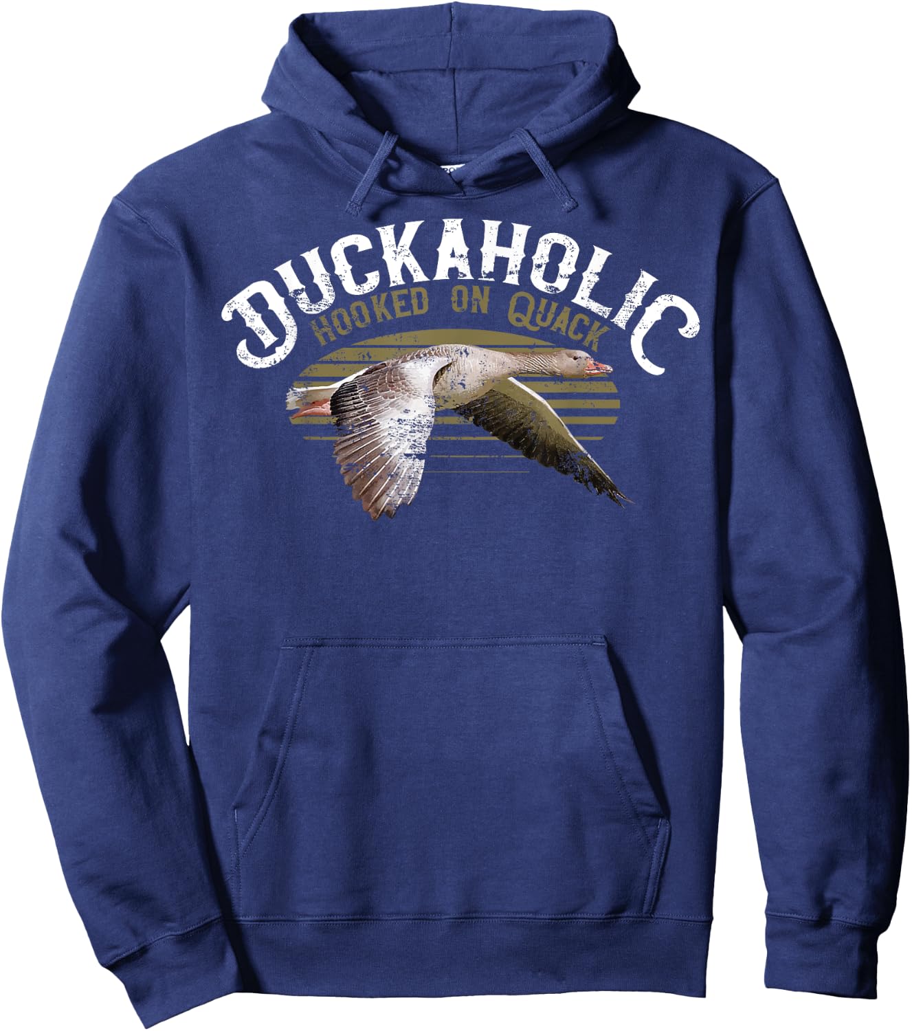Quack Duck Hunter Duckaholic Gift design Hoodie - Hoodie | Navy