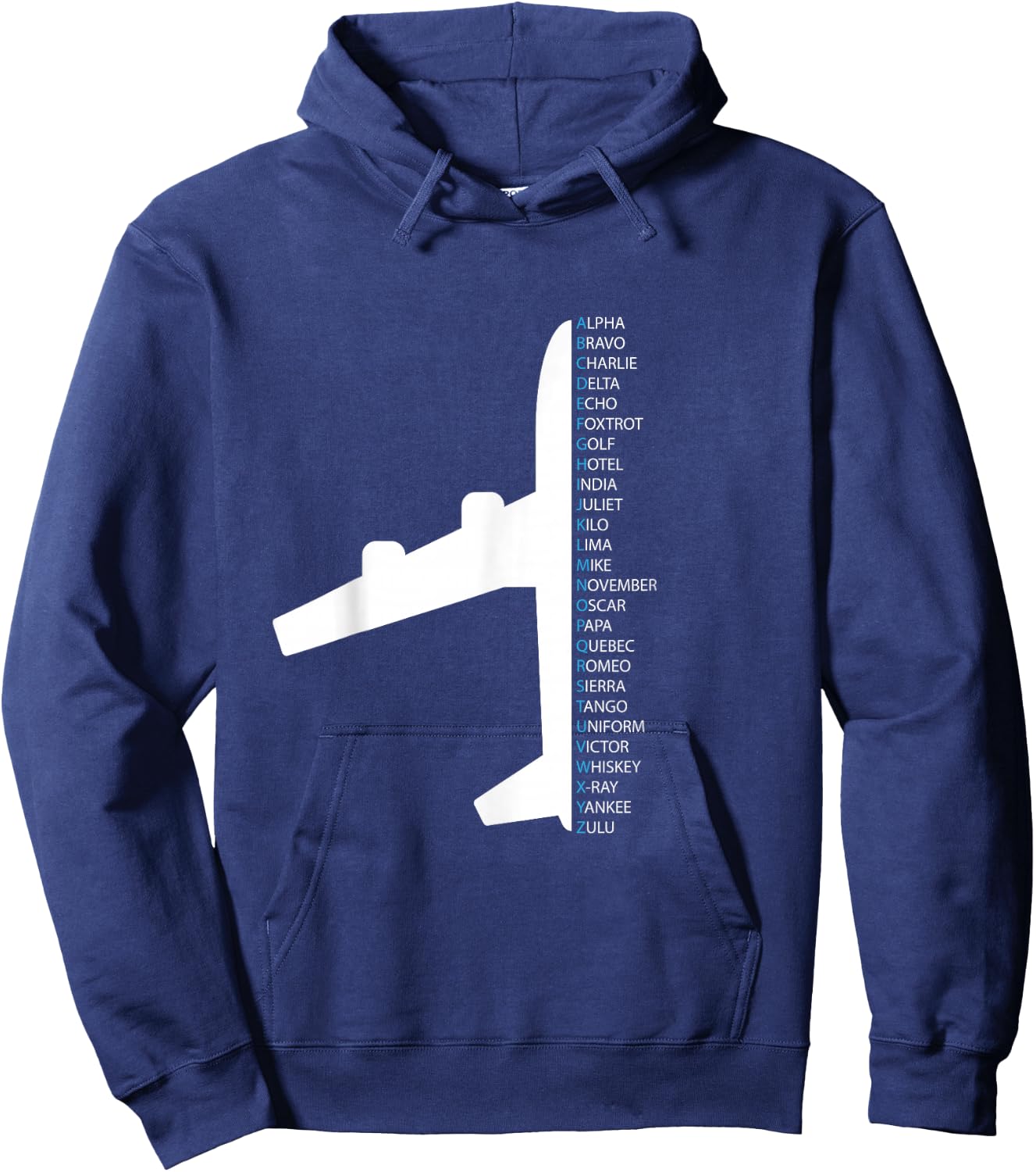NATO Alphabet Design for a Air Traffic Controller Hoodie - Hoodie | Navy