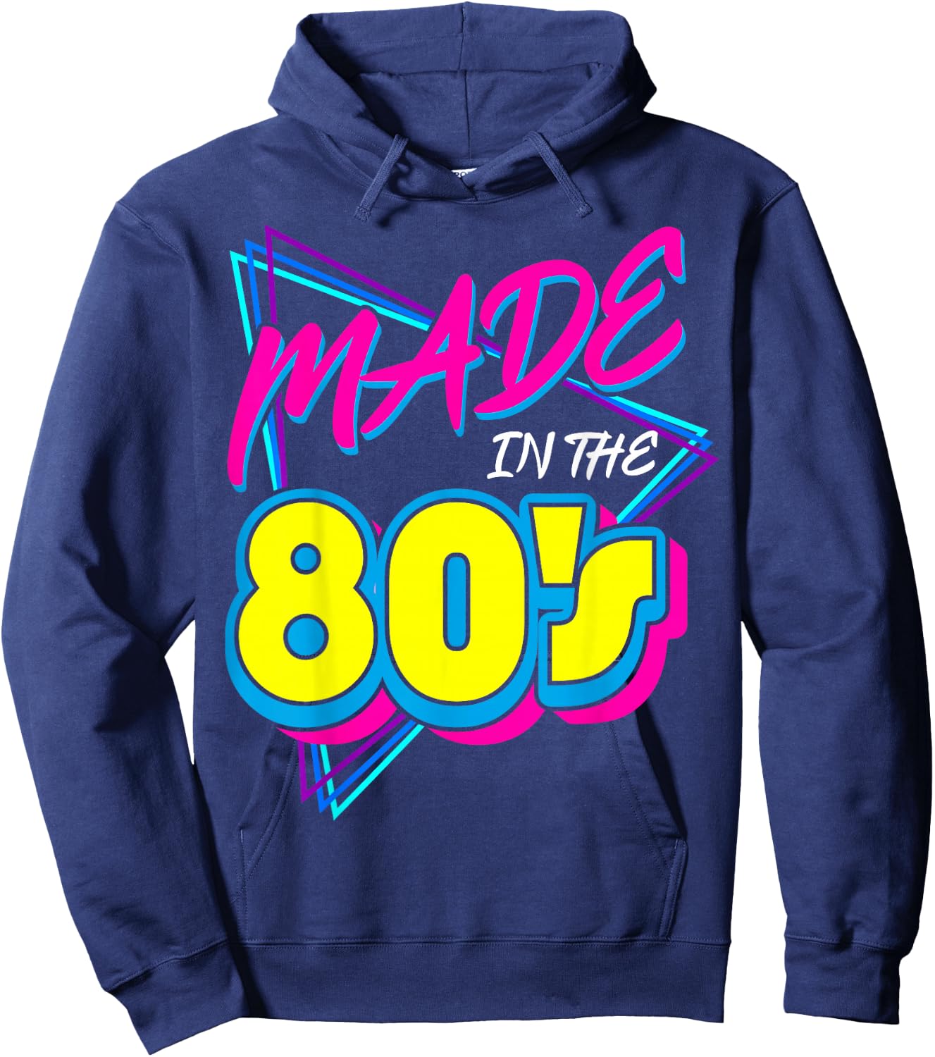Made in The 80s 1980s Retro Nineteen Eighties Vintage Music Hoodie - Hoodie | Navy