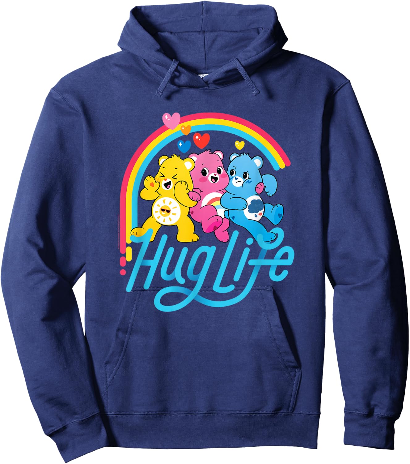 Care Bears Hug Life Rainbow Cute Cartoon Hoodie - Hoodie | Navy