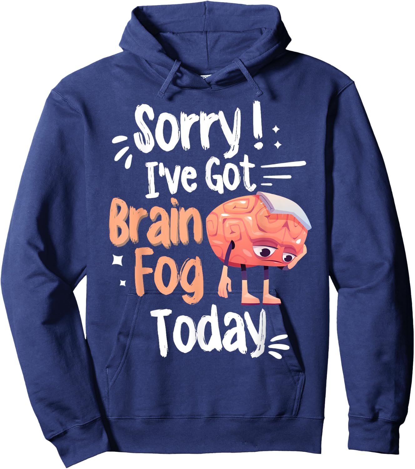 Lupus Awareness & Fibro Fog Fibromyalgia Brain Fog Hoodie - Hoodie | Navy