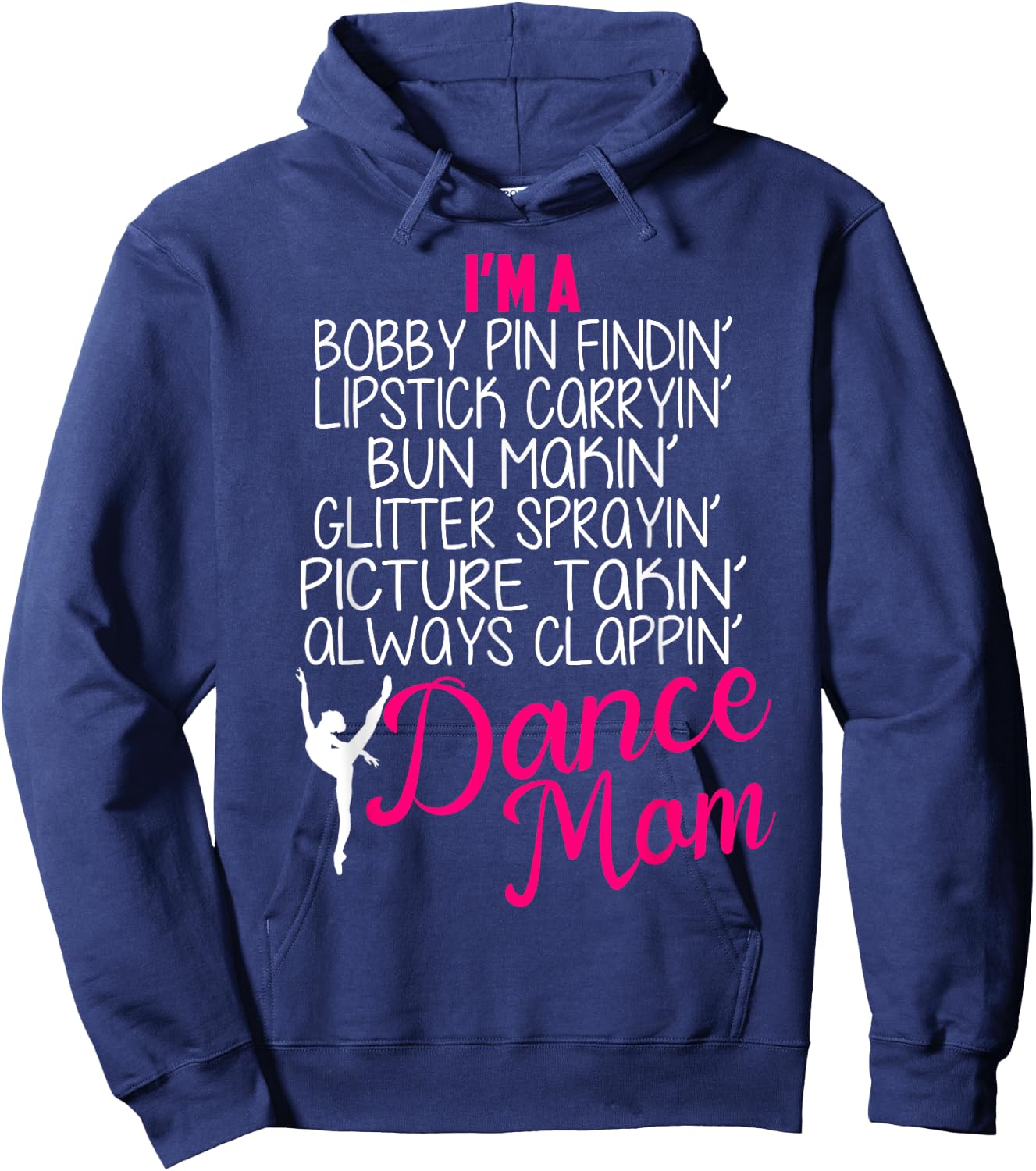 Dance mom Shirts Girls Gift Proud Dance mom Hoodie - Hoodie | Navy