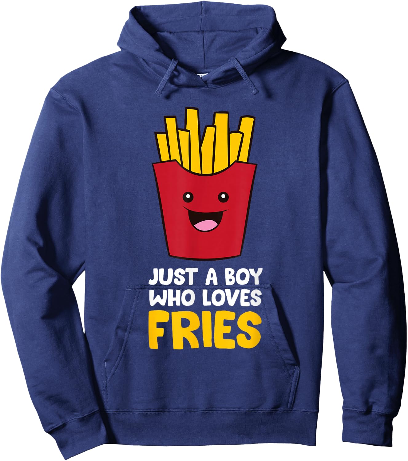 Just A Boy Who Loves French Fries Hoodie - Hoodie | Navy