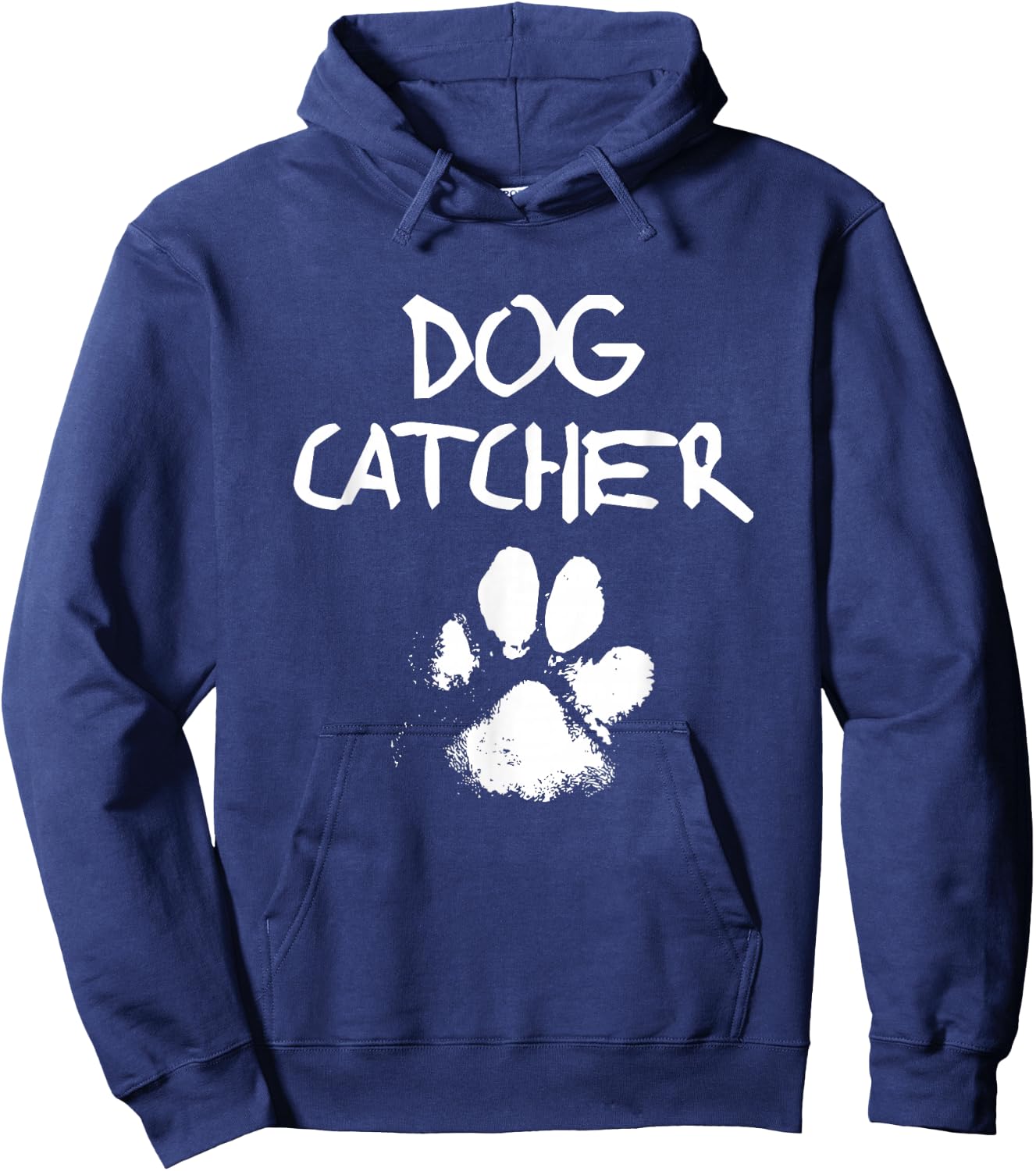 Dog Catcher Costume Adult Halloween Spooky Paw Dog Funny Hoodie - Hoodie | Navy