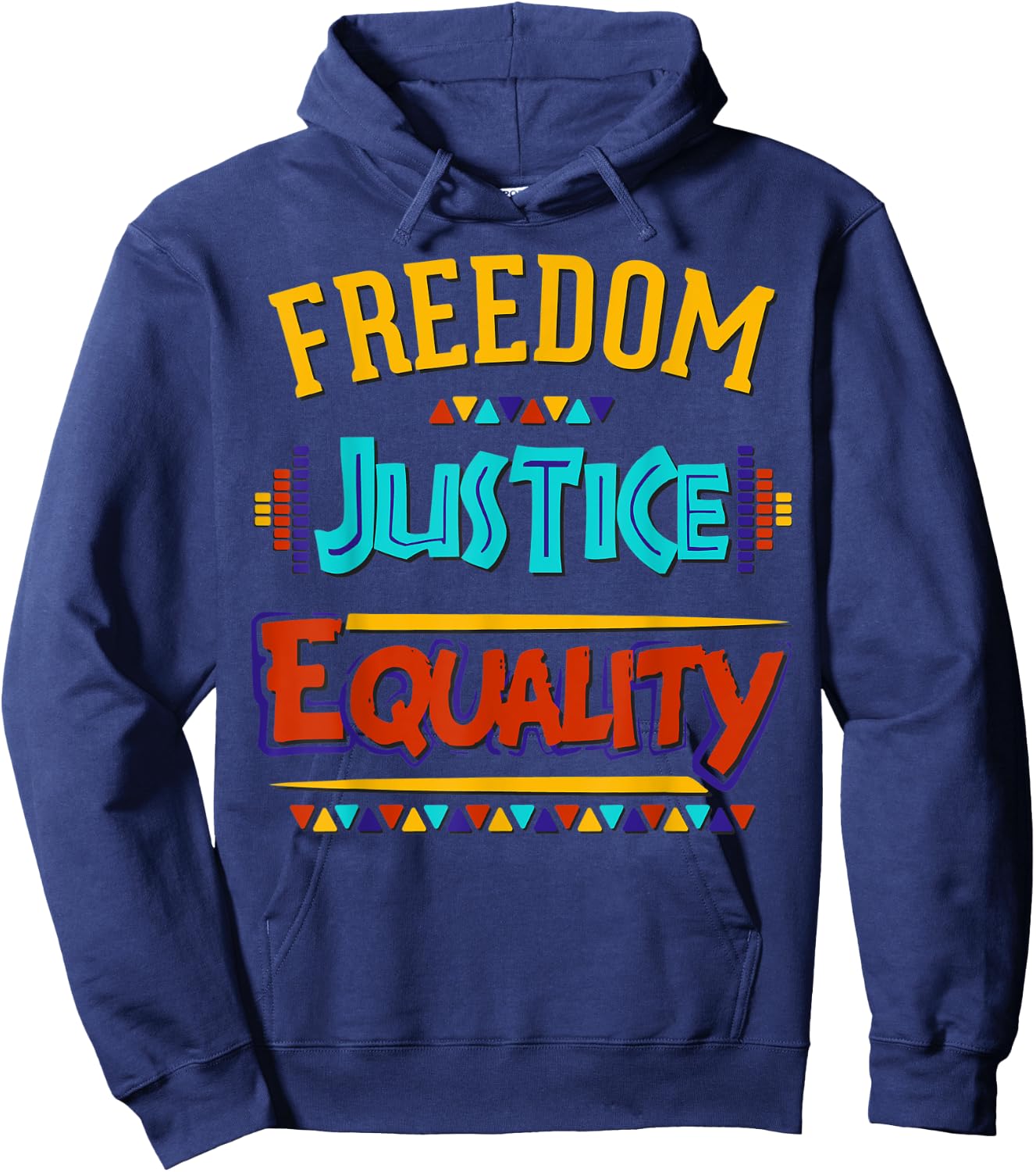 Freedom, Justice, Equality Hoodie - Hoodie | Navy
