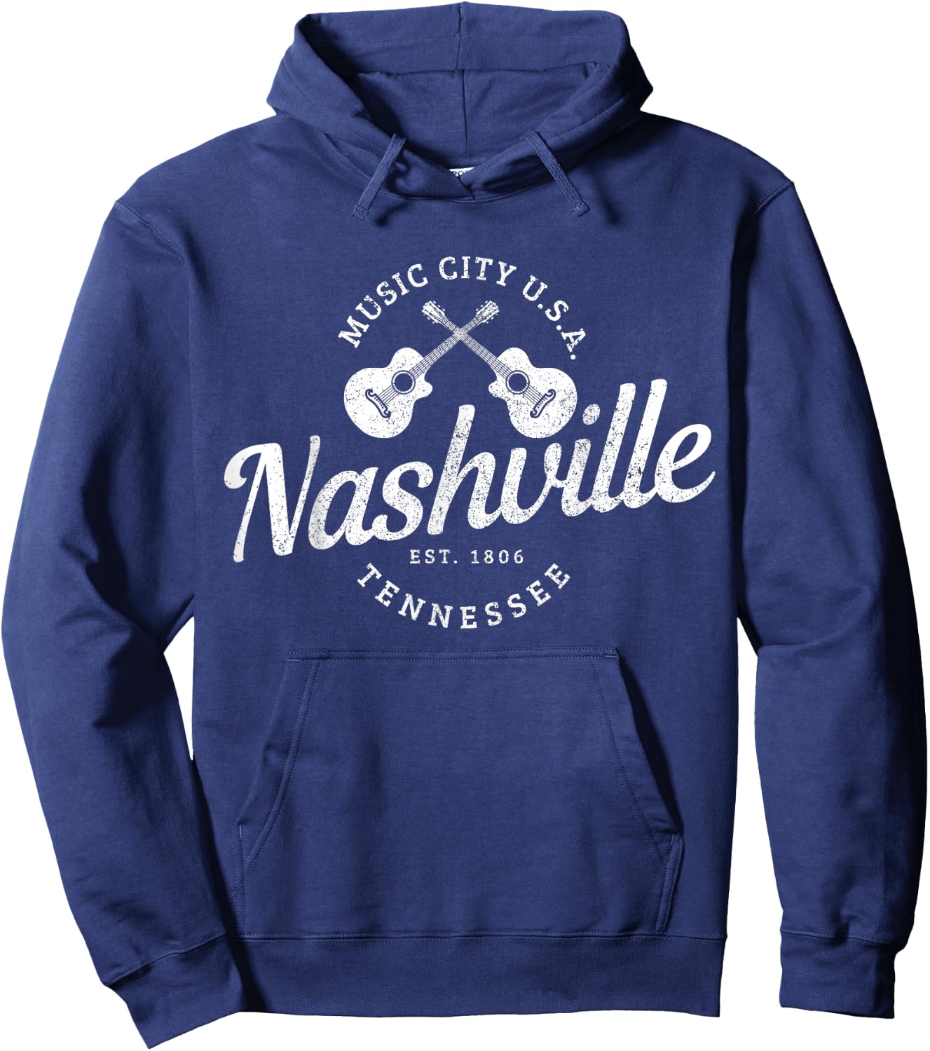 Nashville Tennessee USA Country Music Music City Souvenir Hoodie - Hoodie | Navy