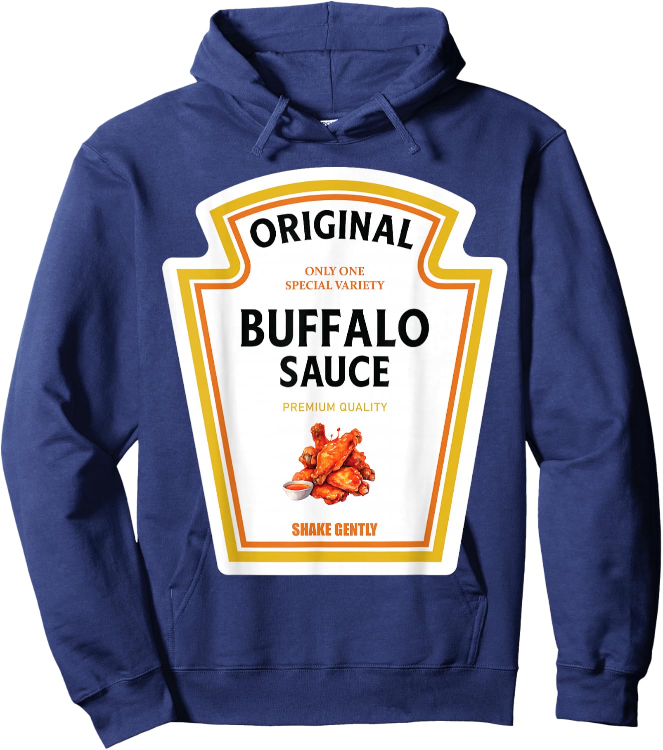 Buffalo Sauce Halloween 2024 Costume Family Matching Ketchup Hoodie - Hoodie | Navy