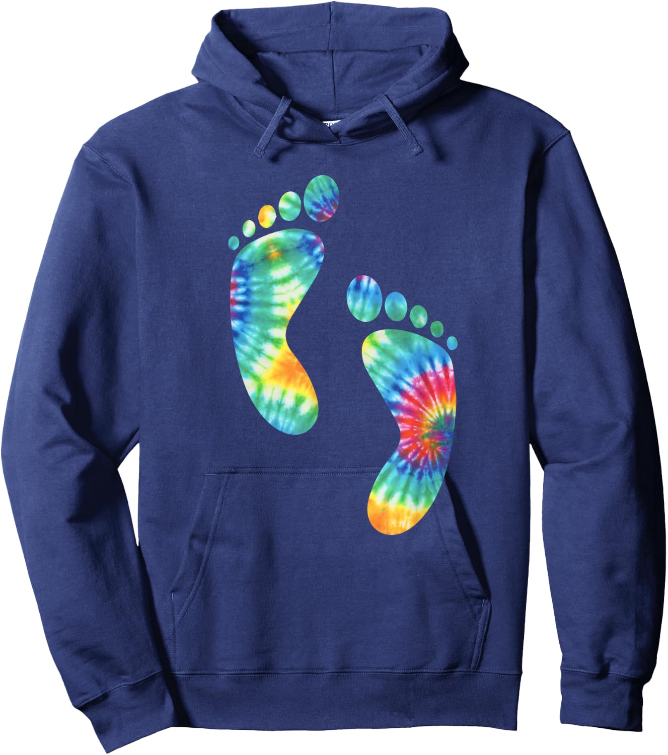 Tie Dye Foot Lover Shirt for Foot Fetish Feet Hoodie - Hoodie | Navy