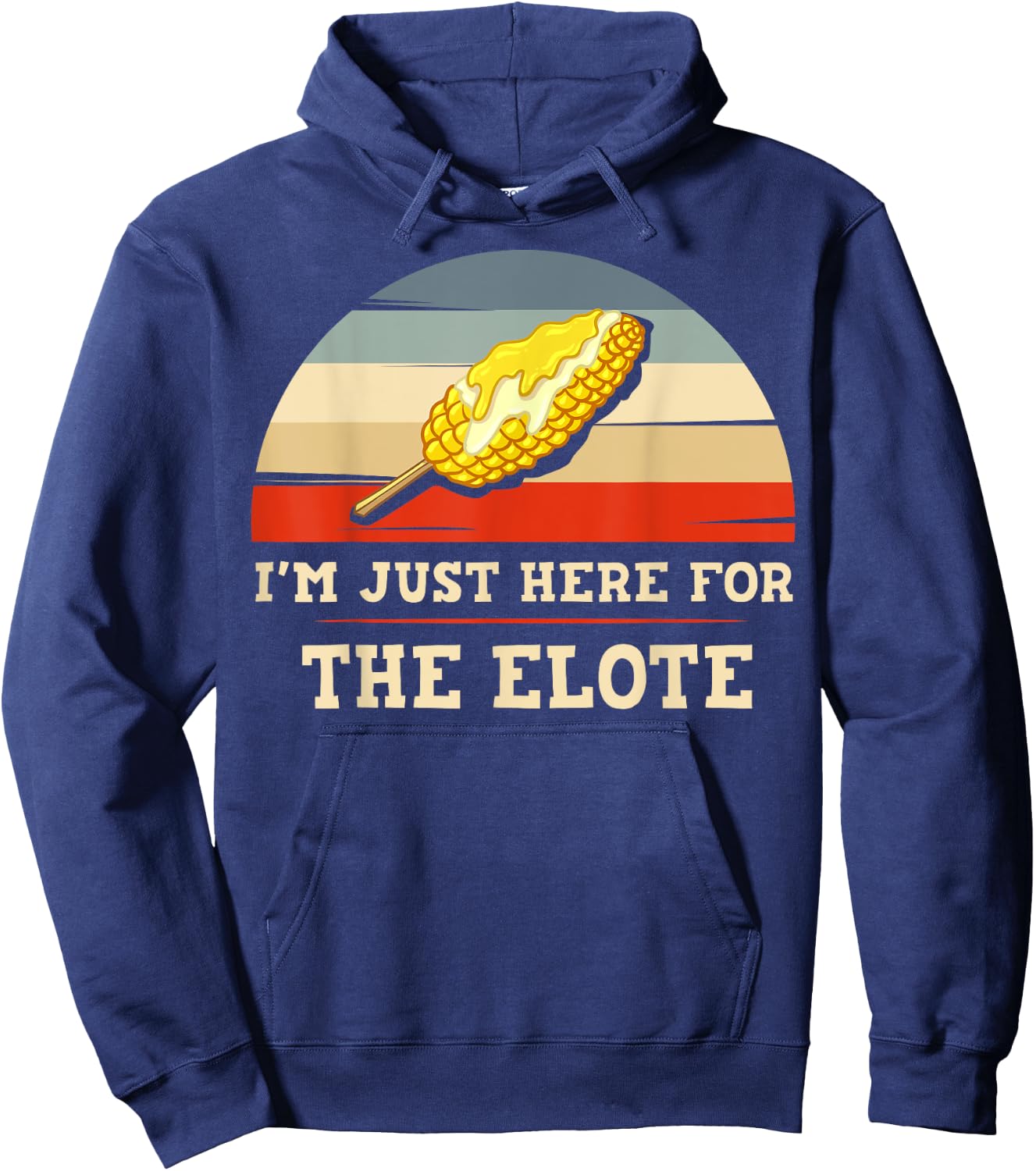 Elote Corn Roasted Mexican Street Corn Hoodie - Hoodie | Navy