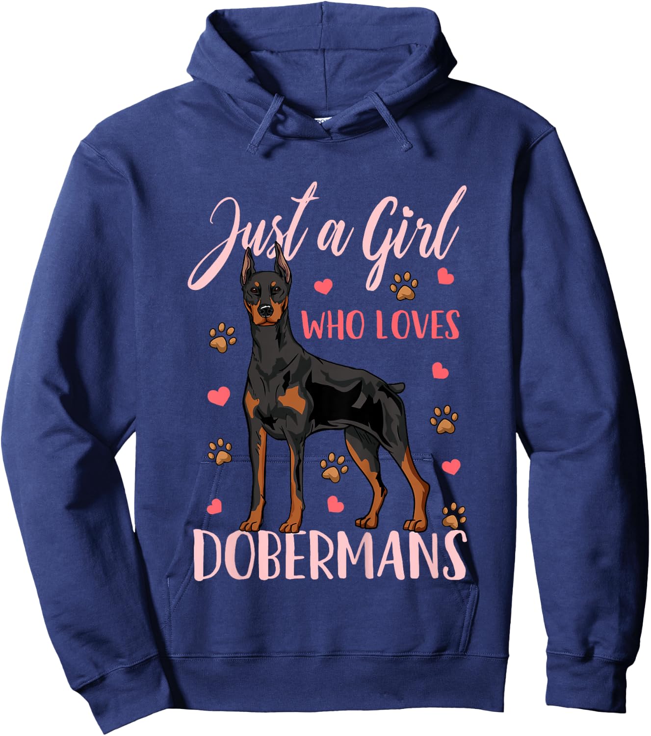 Kids Doberman Gift Hoodie - Hoodie | Navy