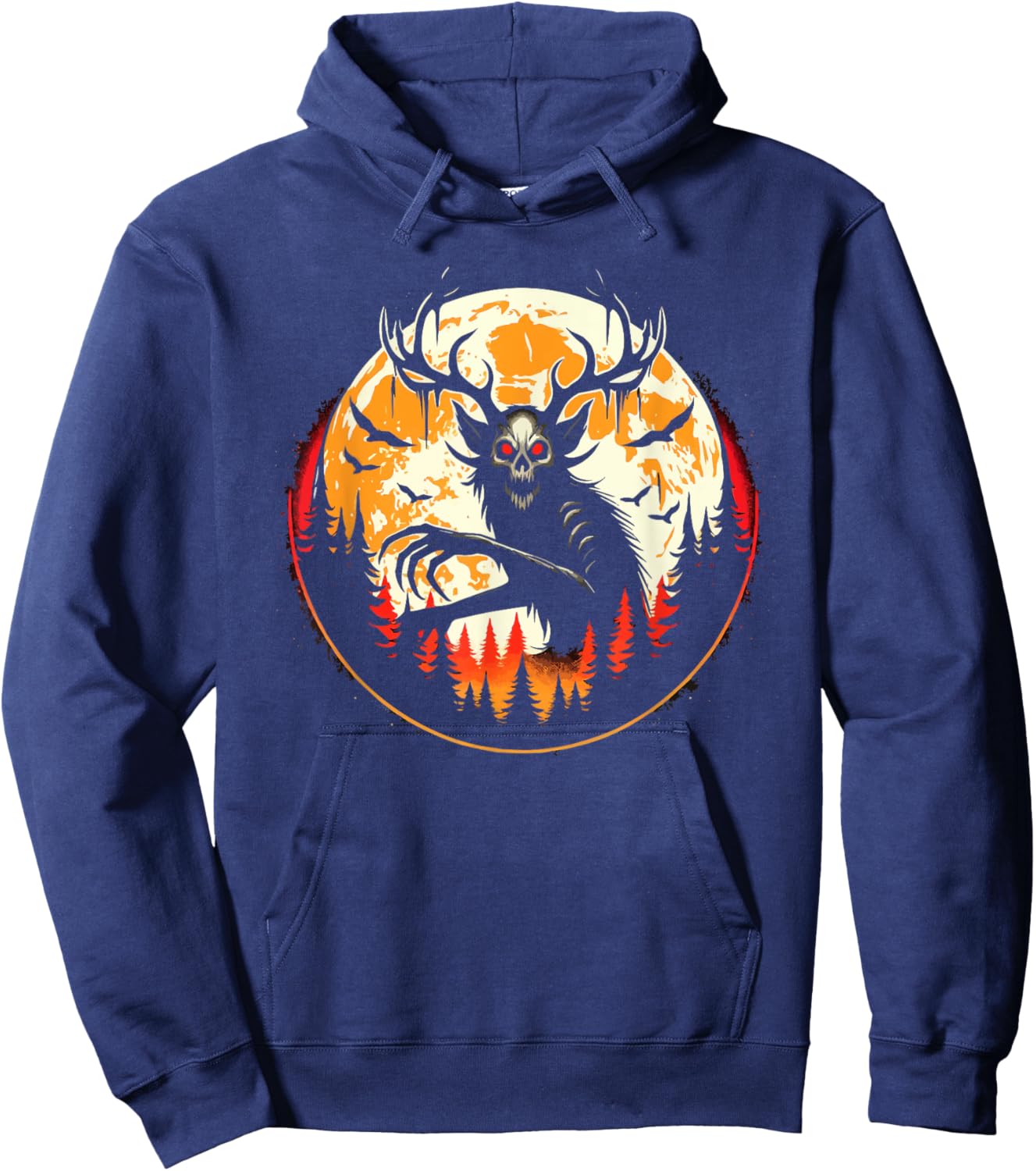 Wendigo Monster Legendary Creature Cryptozoology Cryptid Hoodie - Hoodie | Navy