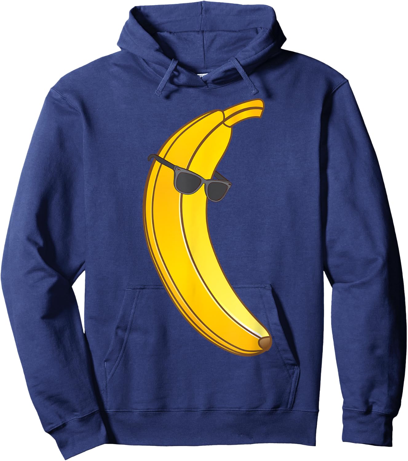 Cool Banana Wearing Sunglasses | Funny Fruit Eyewear Gift Hoodie - Hoodie | Navy
