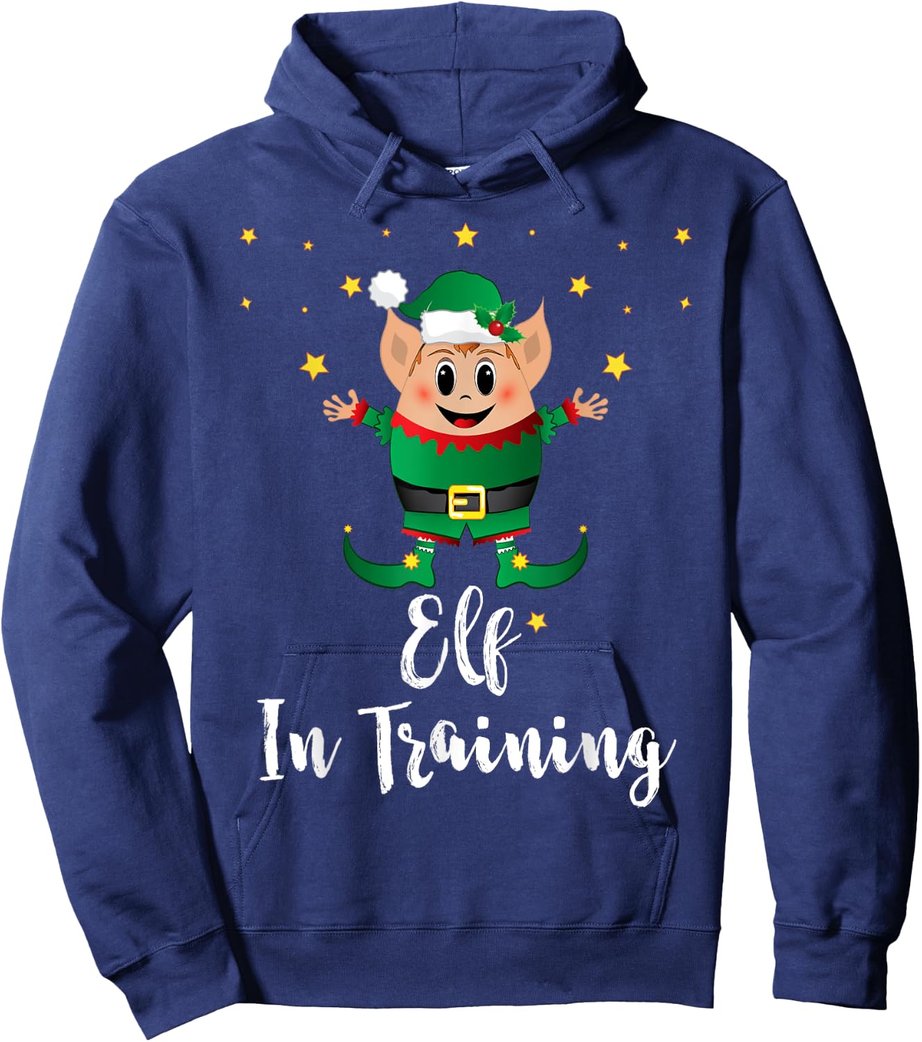 Elf In Training Squad Christmas Matching Family Xmas Group Hoodie - Hoodie | Navy