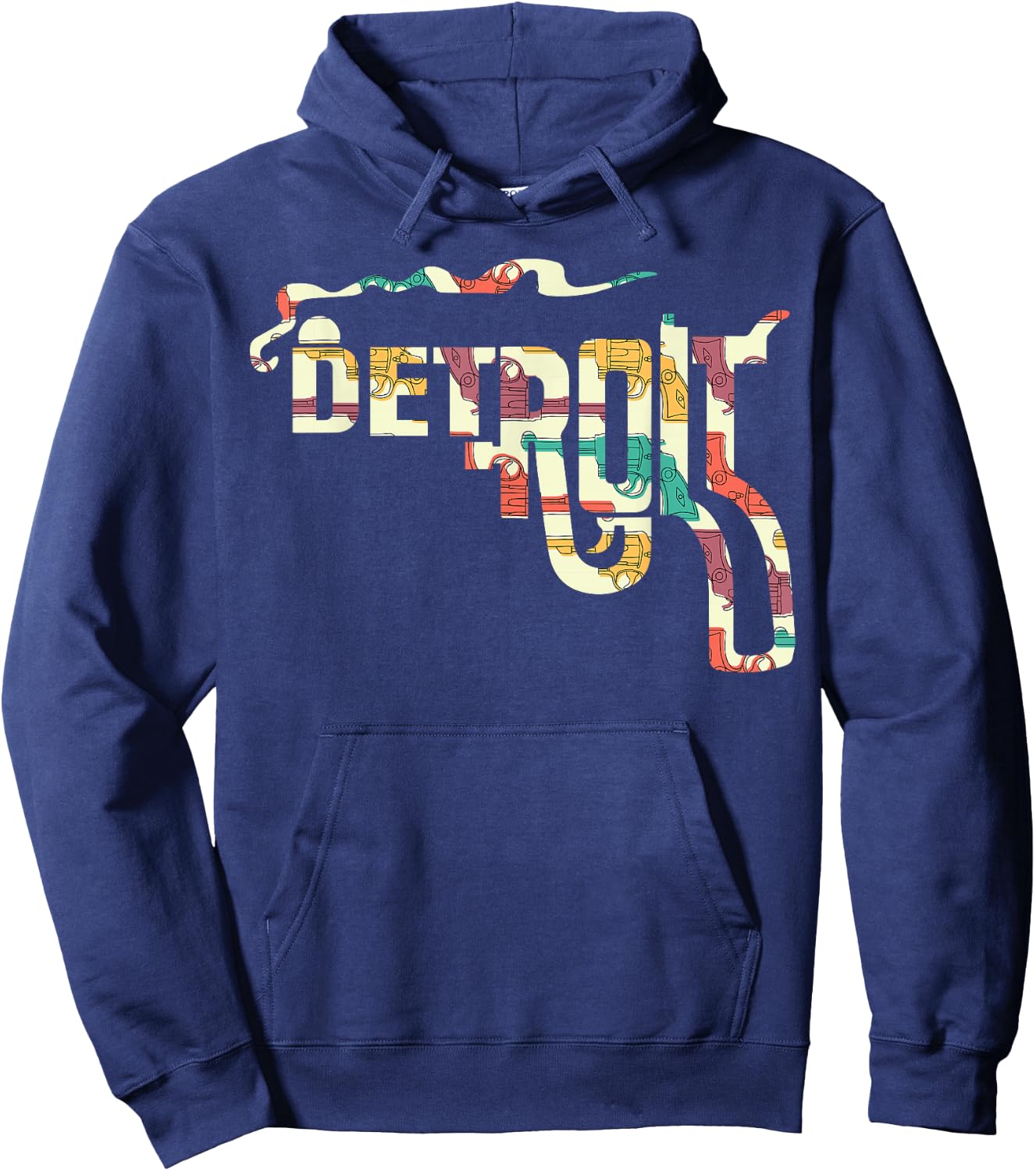 Detroit Philadelphia Smoking Gun Hoodie - Hoodie | Navy