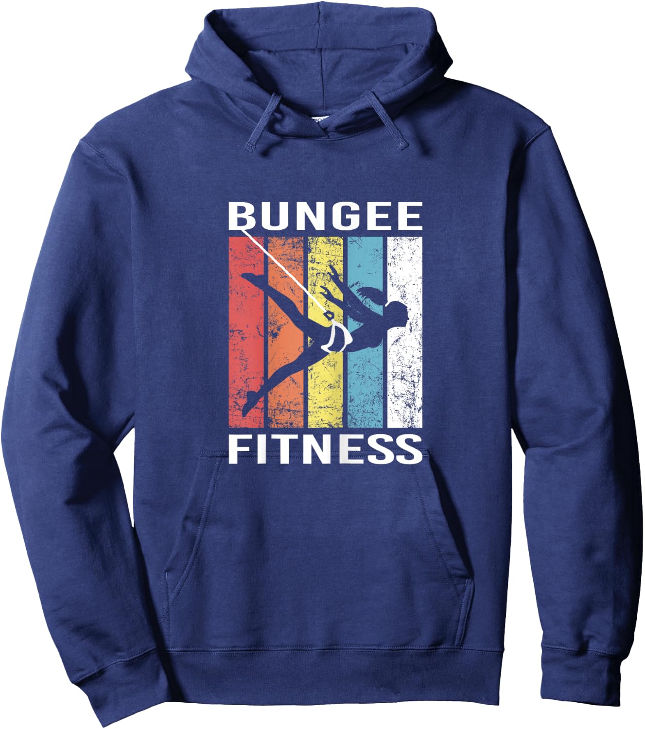 Bungee Fitness Training Fly Sling Workout Equipment Hoodie - Hoodie | Navy
