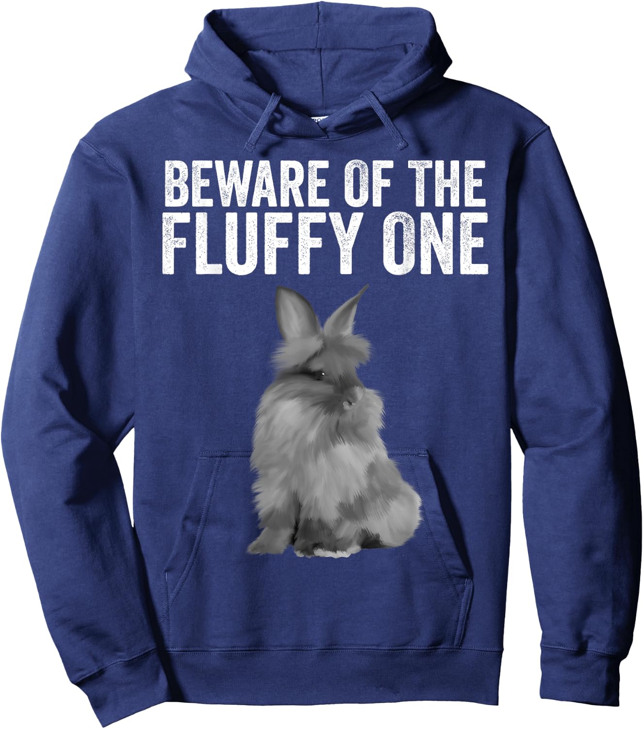 Funny Fluffy One Gift Lionhead Bunny Rabbit Lover Men Women Hoodie - Hoodie | Navy